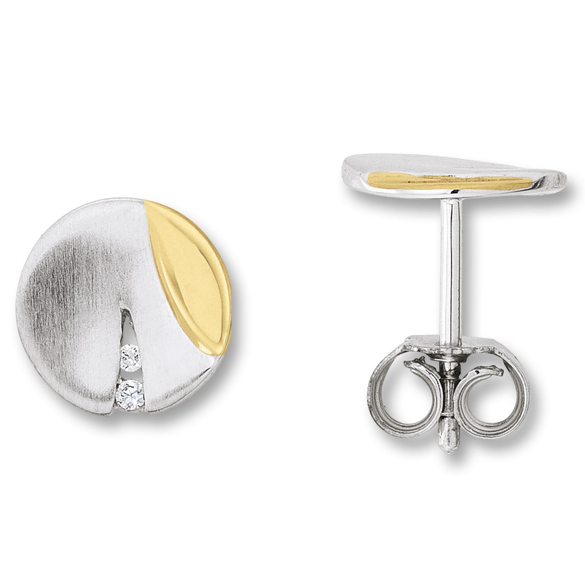 Paar Ohrhänger ONE ELEMENT "Zirkonia Ohrringe Ohrstecker aus 925 Silber", silber, Ohrringe, Damen, Damen,mit Zirkonia, Silber 925 (Sterlingsilber), Symbolische Note – harmonisch gestaltet mit Liebe zum Detail 3