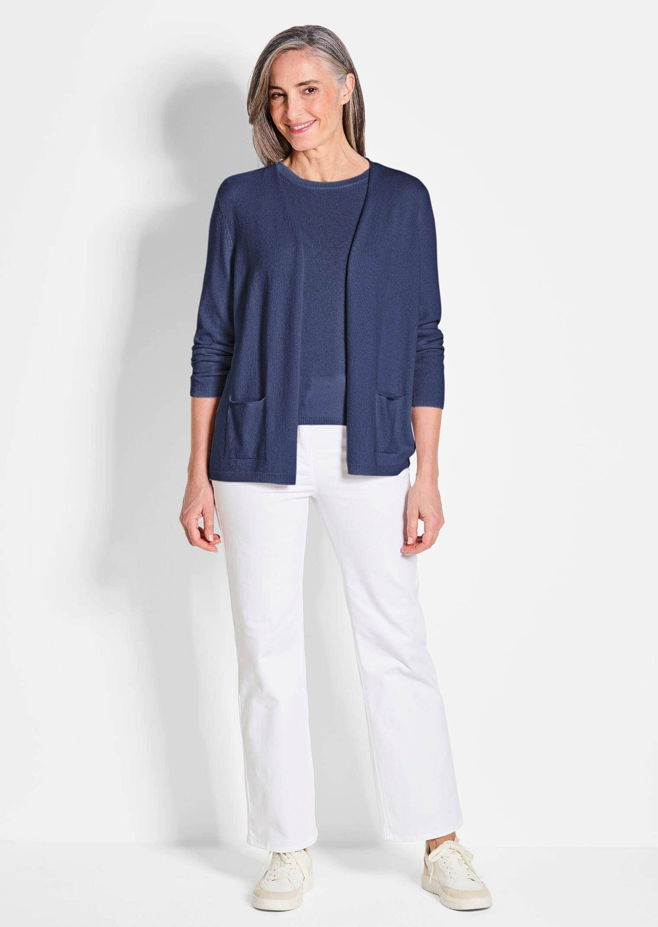 Goldner Long Cardigan Blue 3