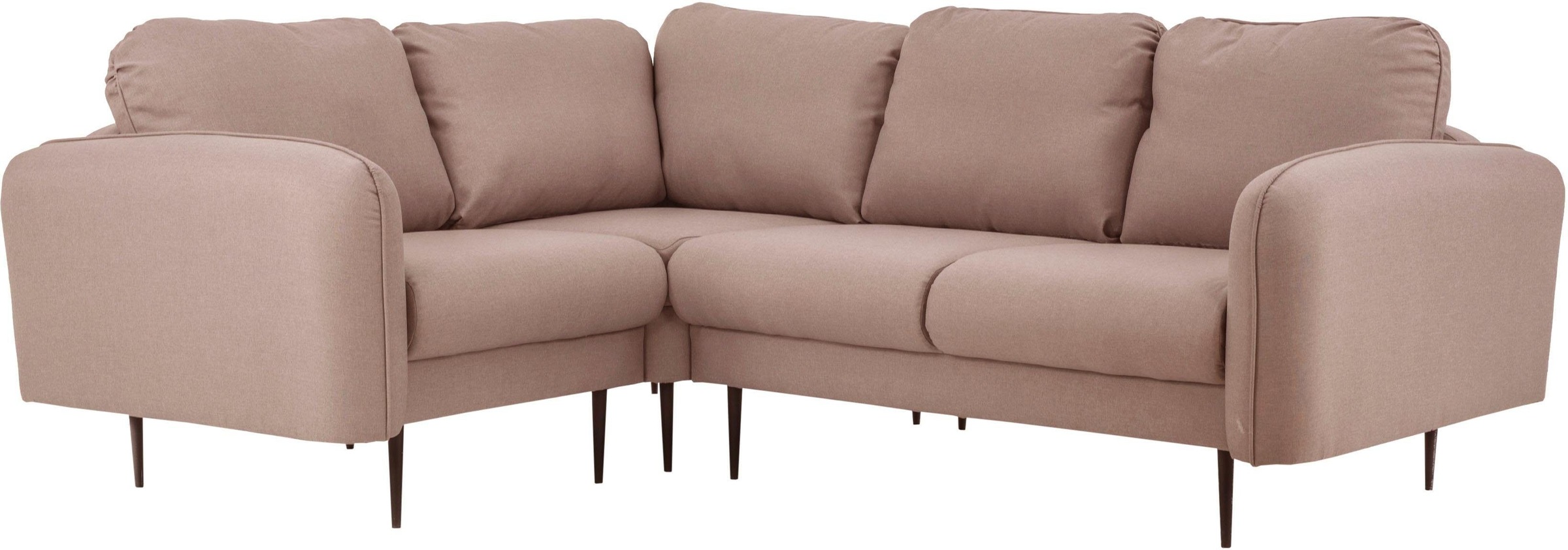 Home affaire Ecksofa "Skidi L-Form" mit losen Rückenkissen und Keder oben a günstig online kaufen