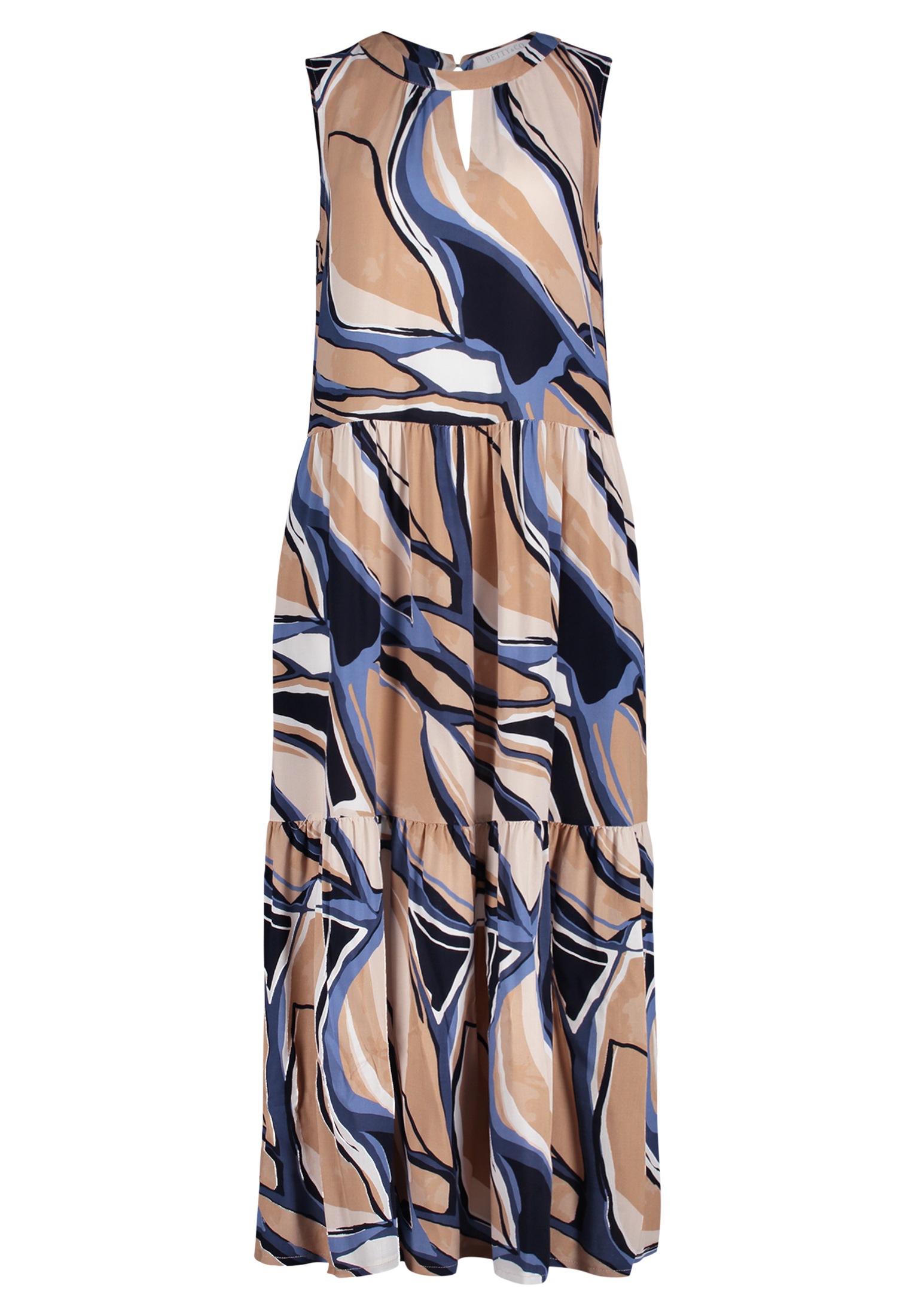 Betty&Co Sommerkleid "Damen mit Stufenrock" Nahttasche günstig online kaufen