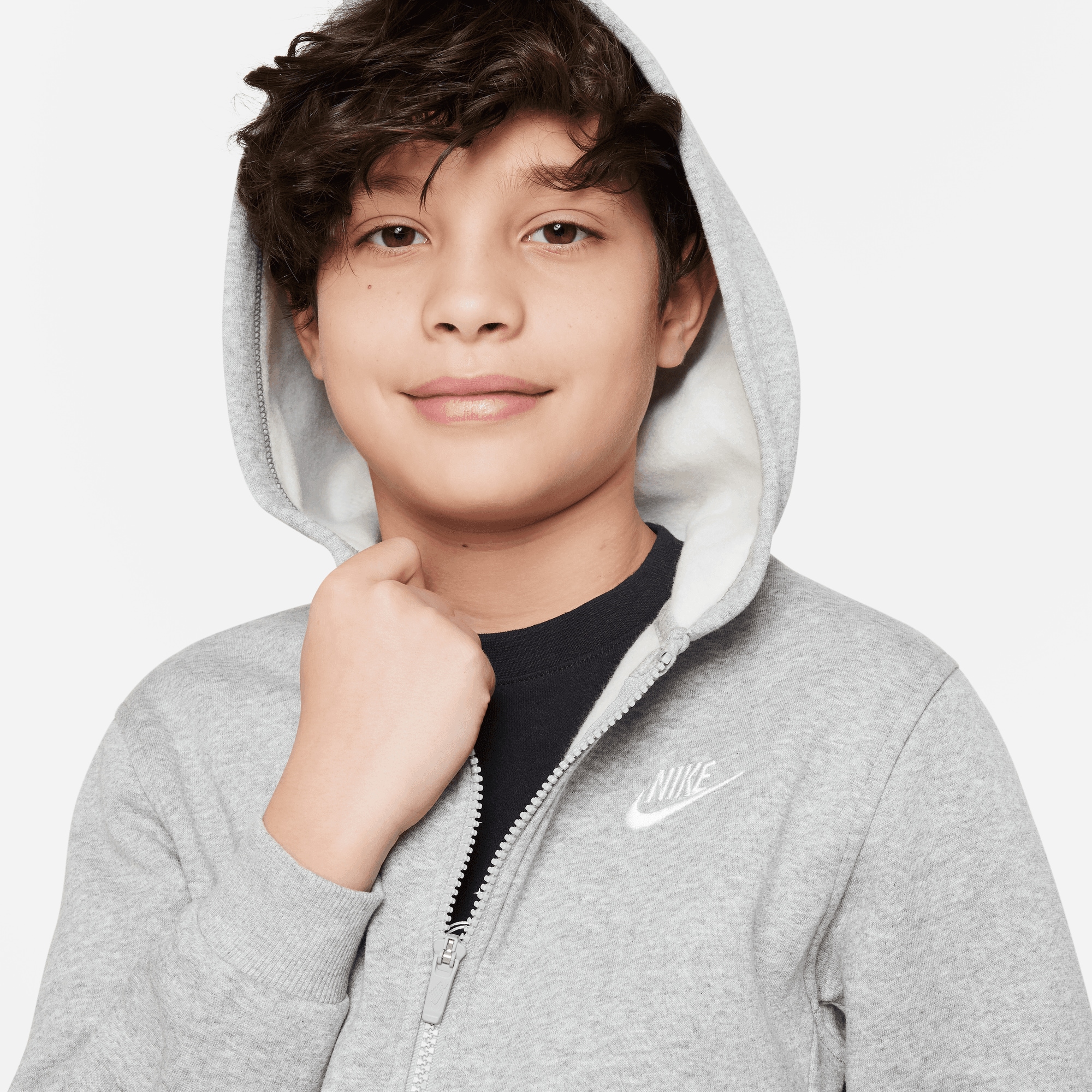 Nike Sportswear Kapuzensweatjacke »CLUB FLEECE BIG KIDS' FULL-ZIP HOODIE«