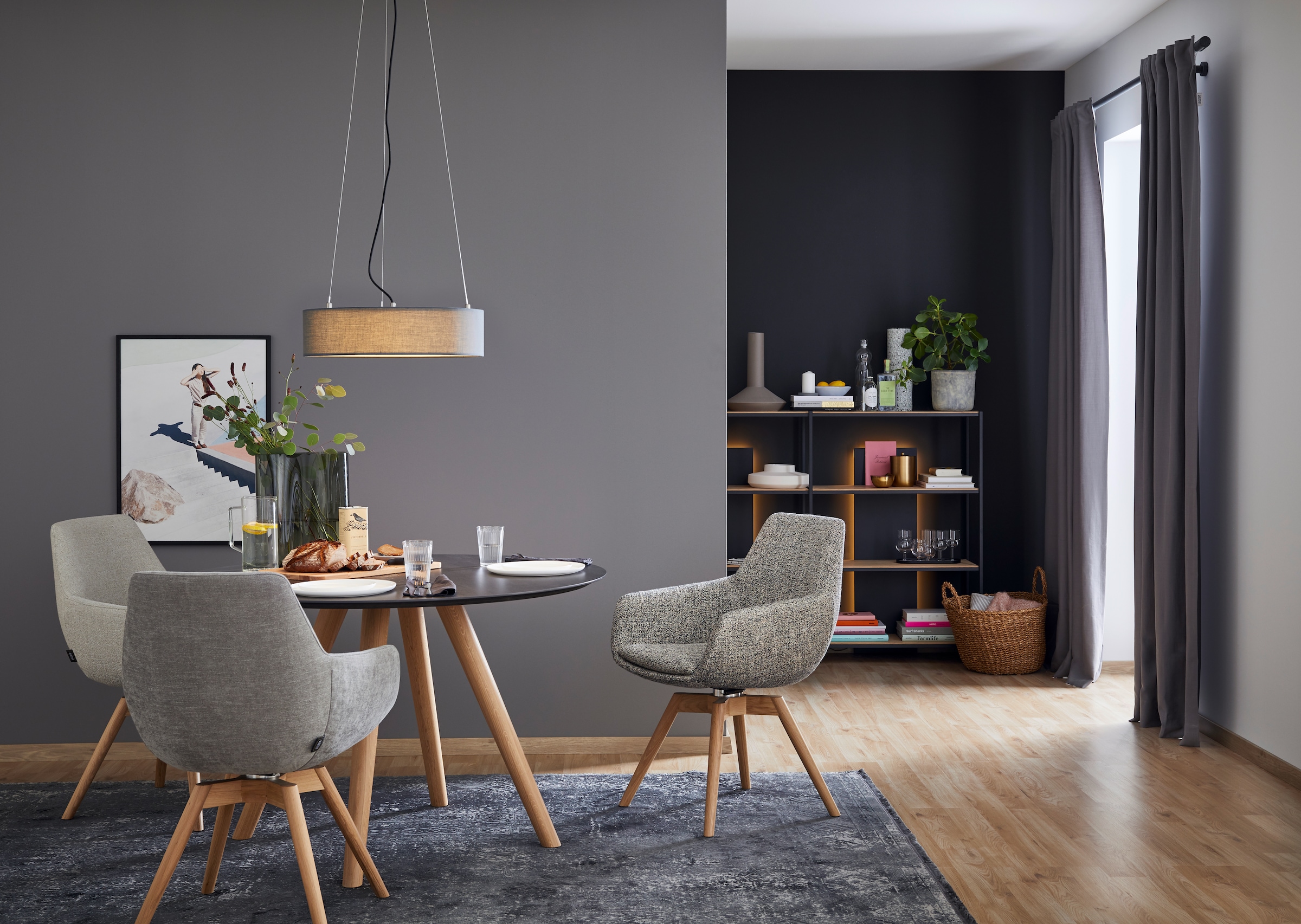 SCHÖNER WOHNEN-Kollektion Pendelleuchte »Pina« E14 1 Stk. Hängeleuchte, Hängelampe