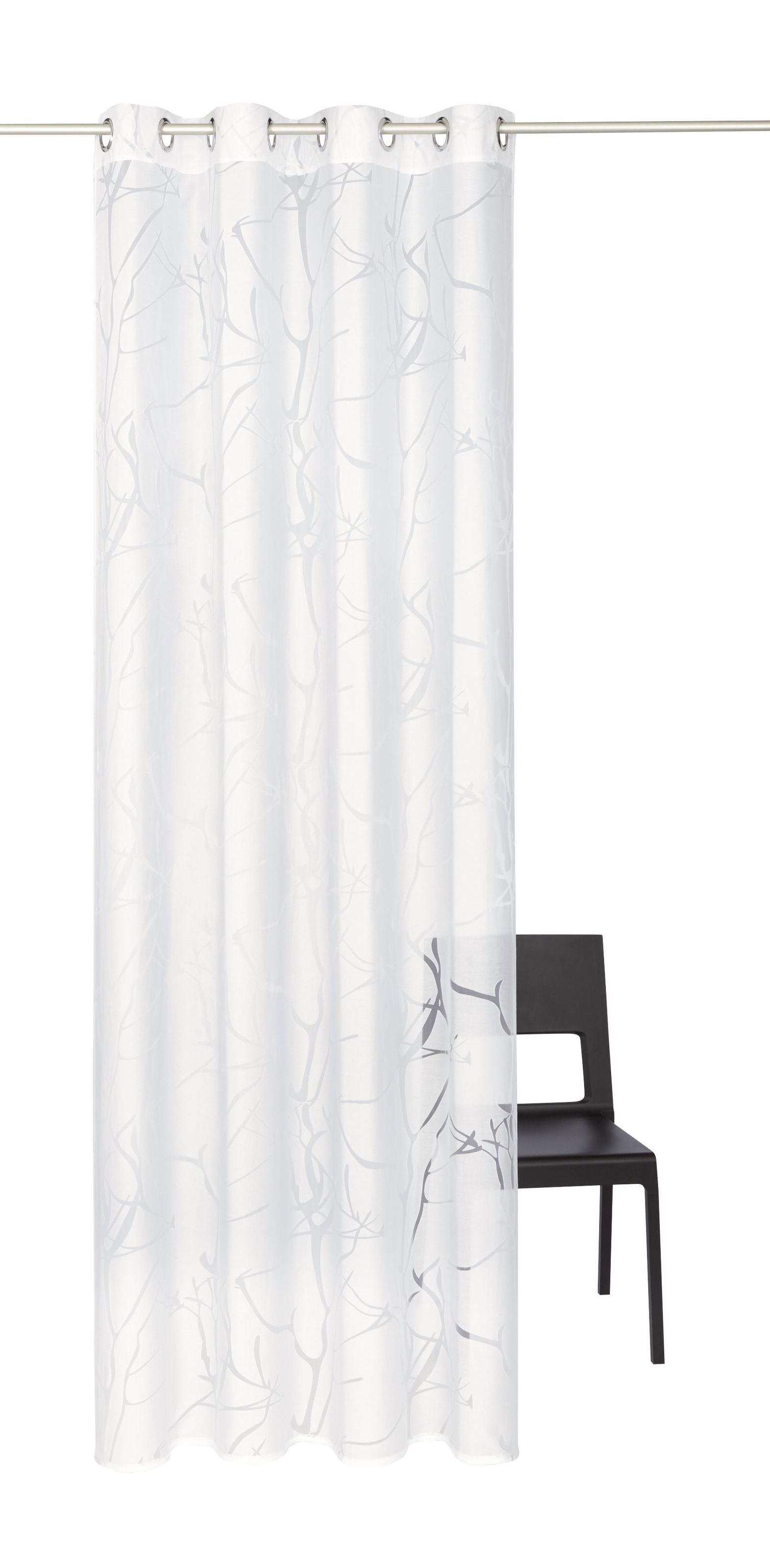 OTTO home Gardine "Anna" Ösen 1 Stk. tlg. Bestseller, Äste-Motiv, Viskose, günstig online kaufen