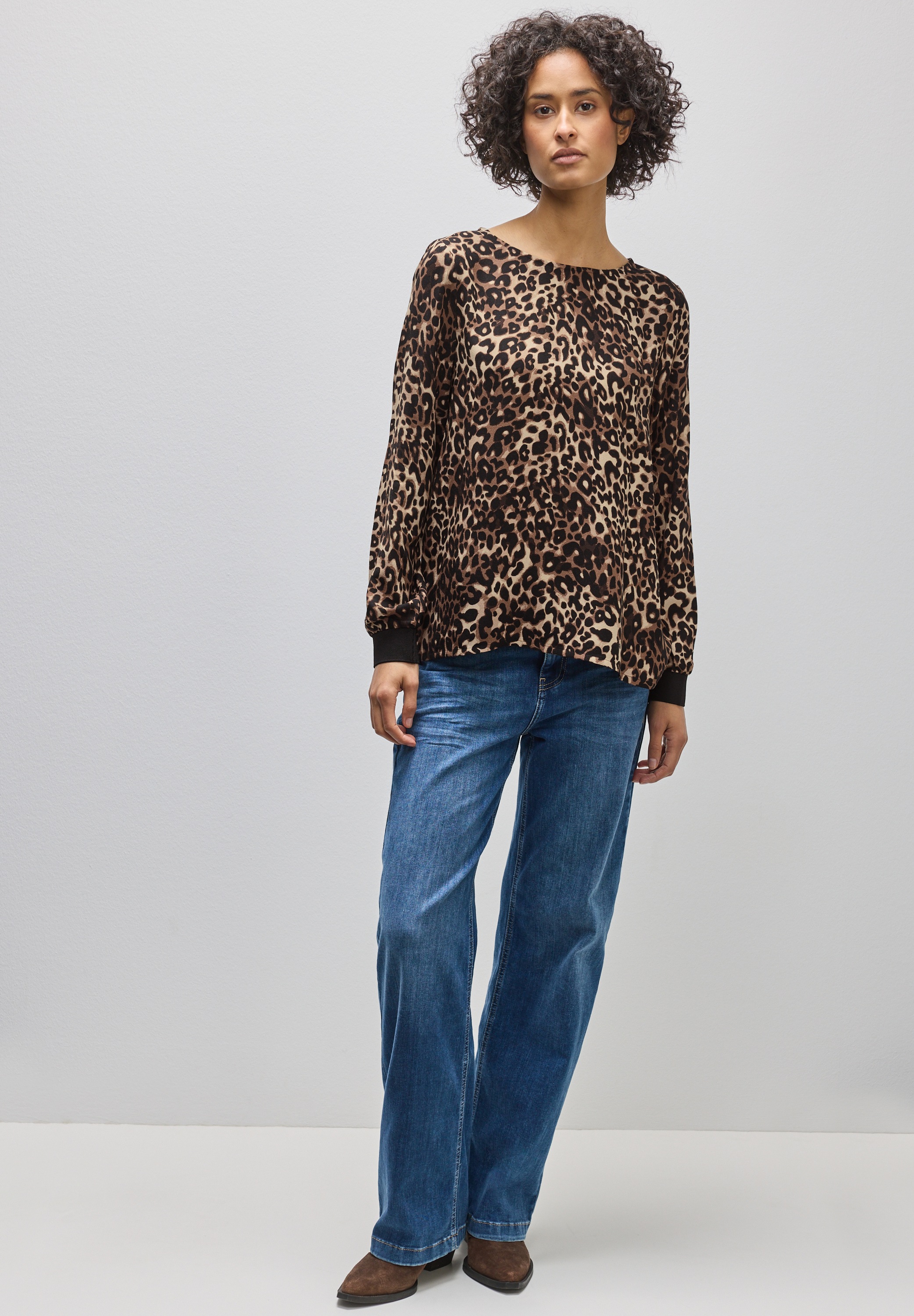 Thumbnail - STREET ONE Langarmbluse mit Rundhalsausschnitt