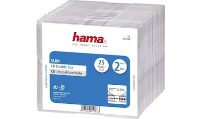 CD-Hülle »CD-Leerhülle Slim Double 25er-Pack Transparent Schutzcase Schutzhülle«