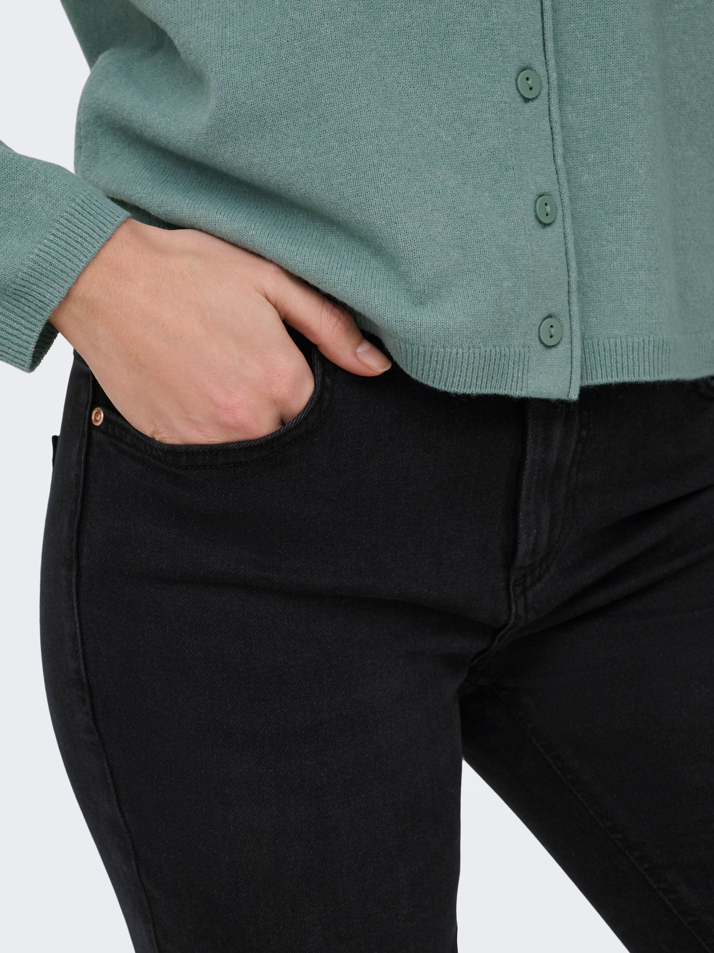 ONLY Skinny-fit-Jeans »ONLSUMI MID WAIST KNEE DES SK DNM  BOX« Destroyed Effekte