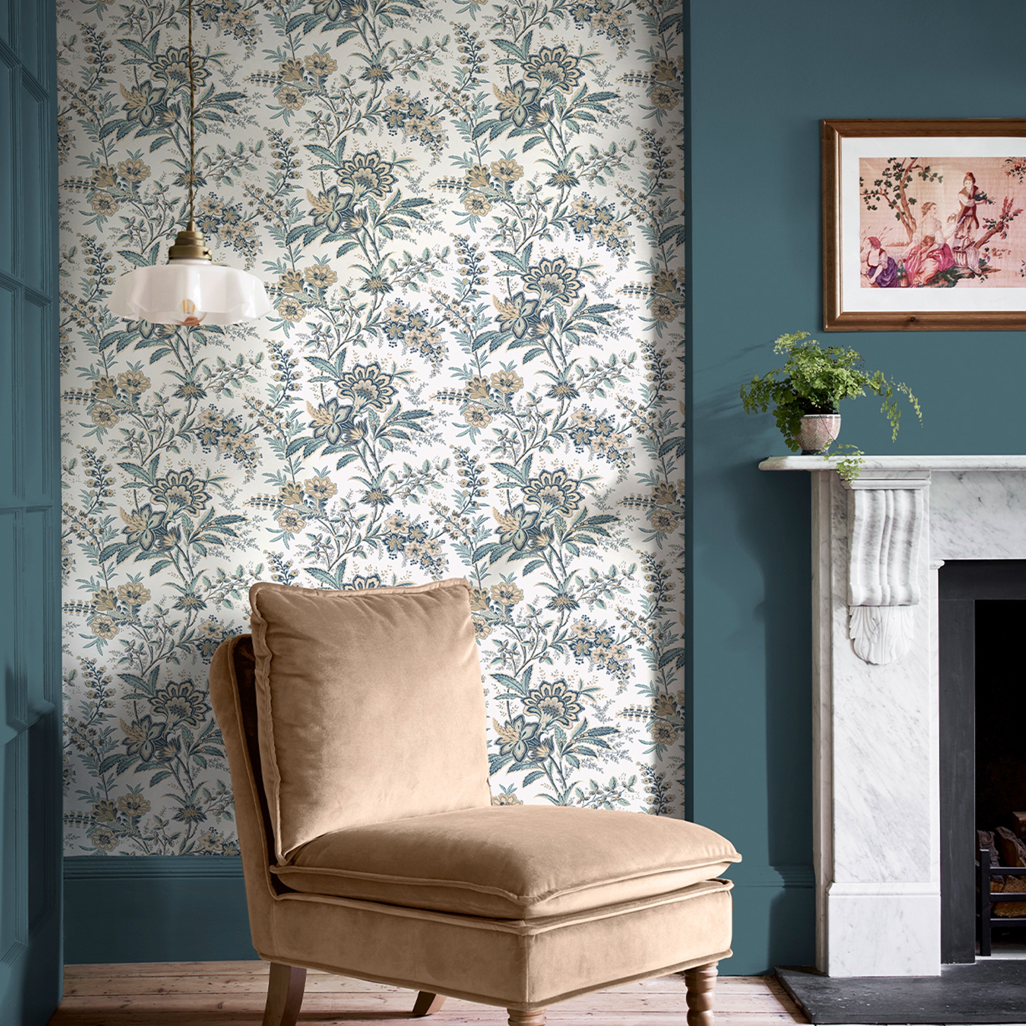 Laura Ashley Vliestapete "Marlbrook" Floral Glatt Design Tapeten