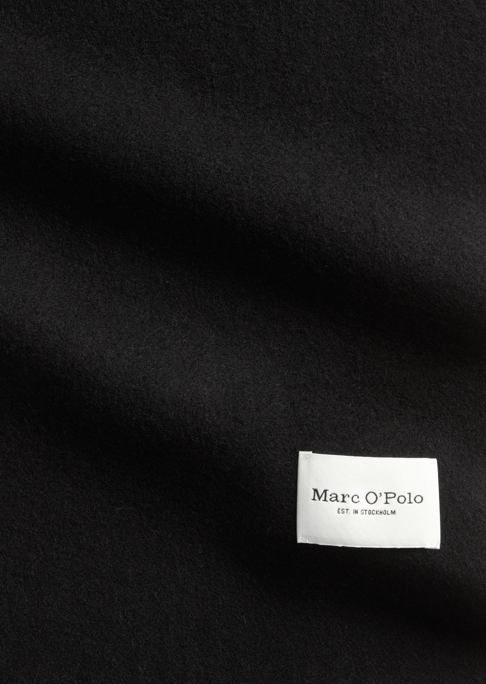 Marc O'Polo Schal mit Fransen aus softer Schurwolle, ca. 30 x190 cm