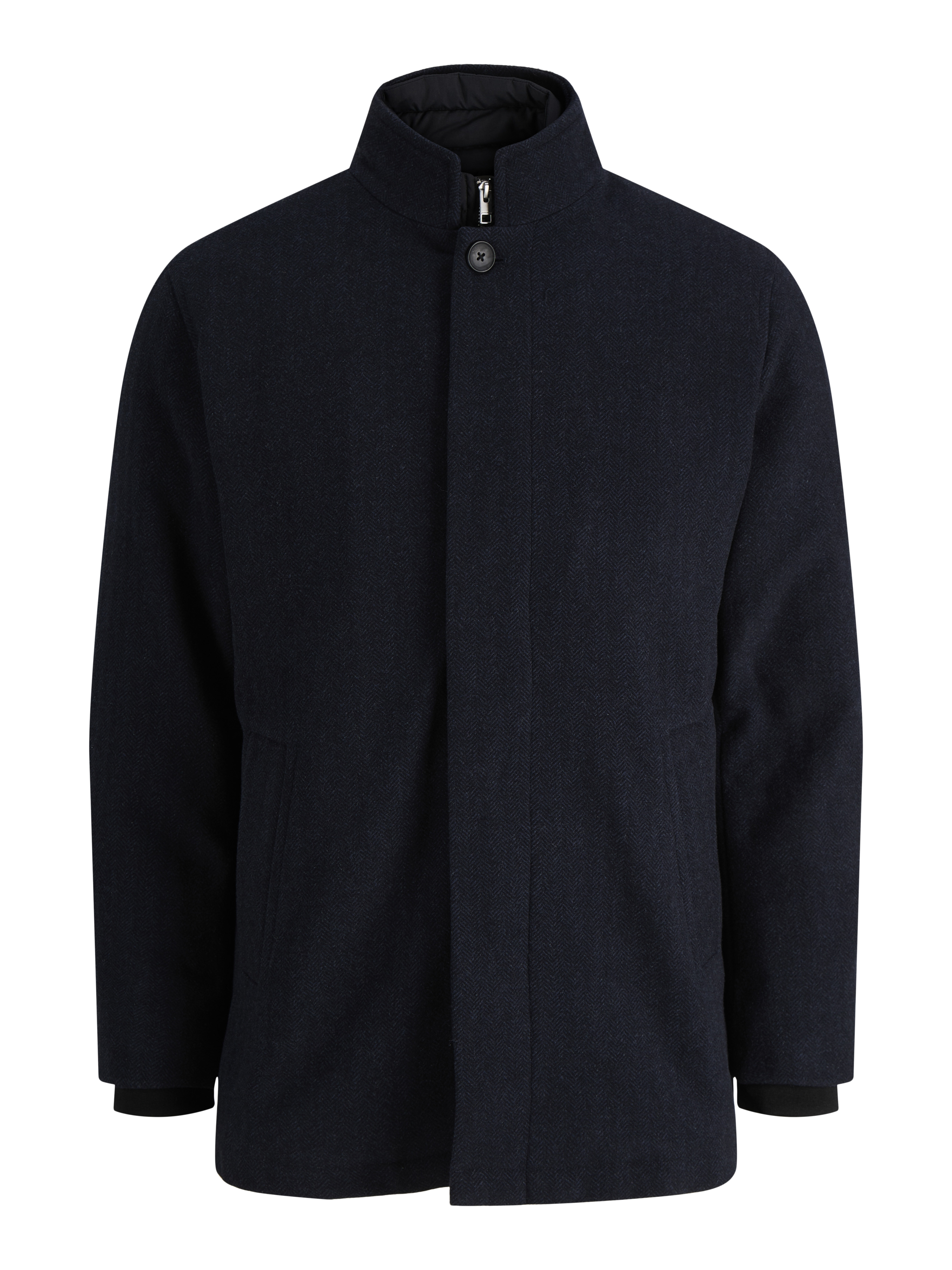 Jack & Jones Wolljacke "JJEHARRISON WOOL JACKET SN" Materialmix, regular fit