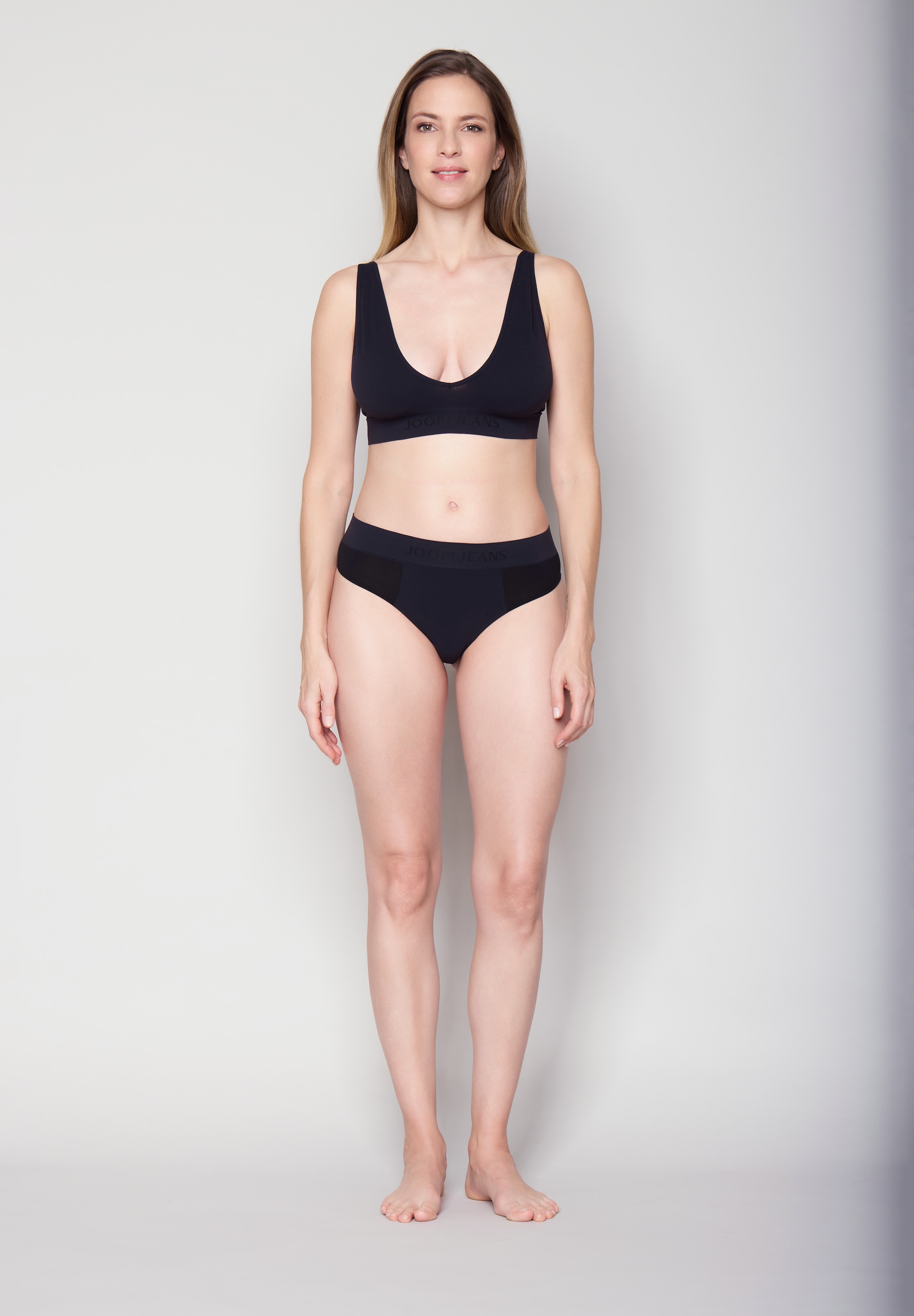 JOOP! Jeans Tanga »Seam Free« 2er Pack,  mit elastischem Logobund, Mesh-Einsätze