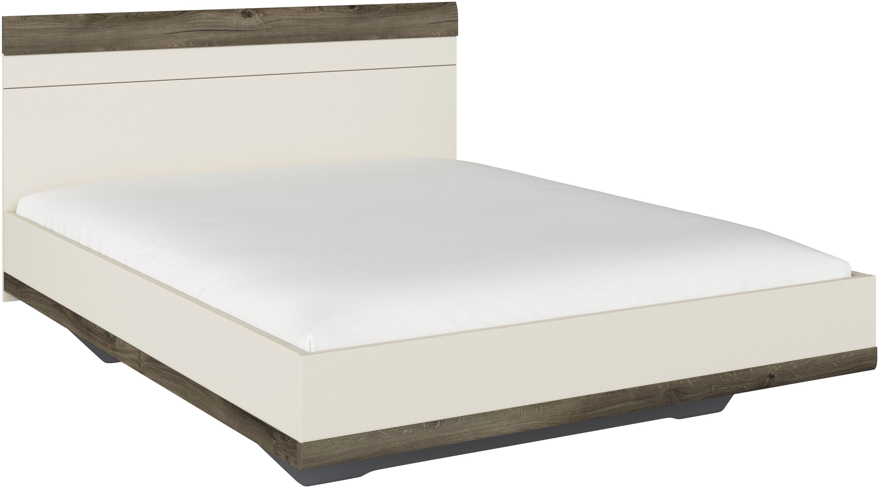 rauch "Bett Doppelbett Holzbett SAJO" mit Farb-Absetzungen in komfortabler Sitzhöhe MADE IN GERMANY