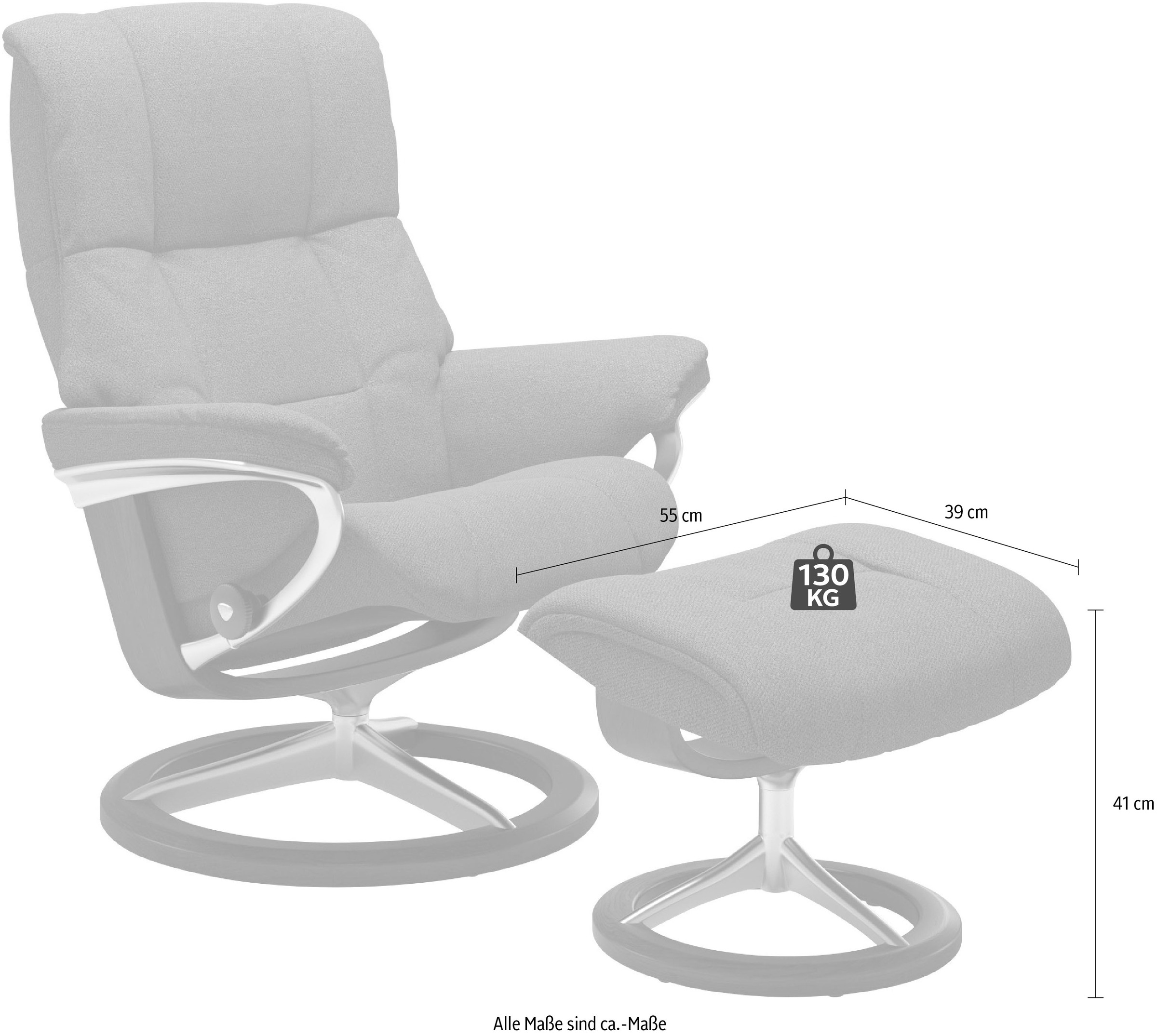 Stressless® Fußhocker »Mayfair«, mit Signature Base, Gestell Braun