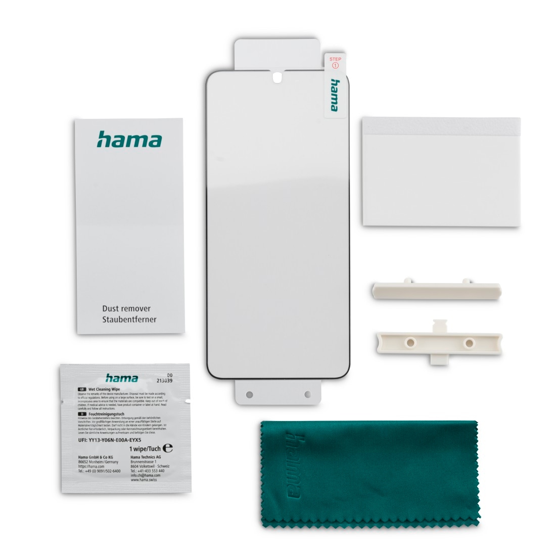 Hama Displayschutzglas »Displayschutz f. Samsung Galaxy S24 FE (Panzerfolie D3O, Montagehilfe)«