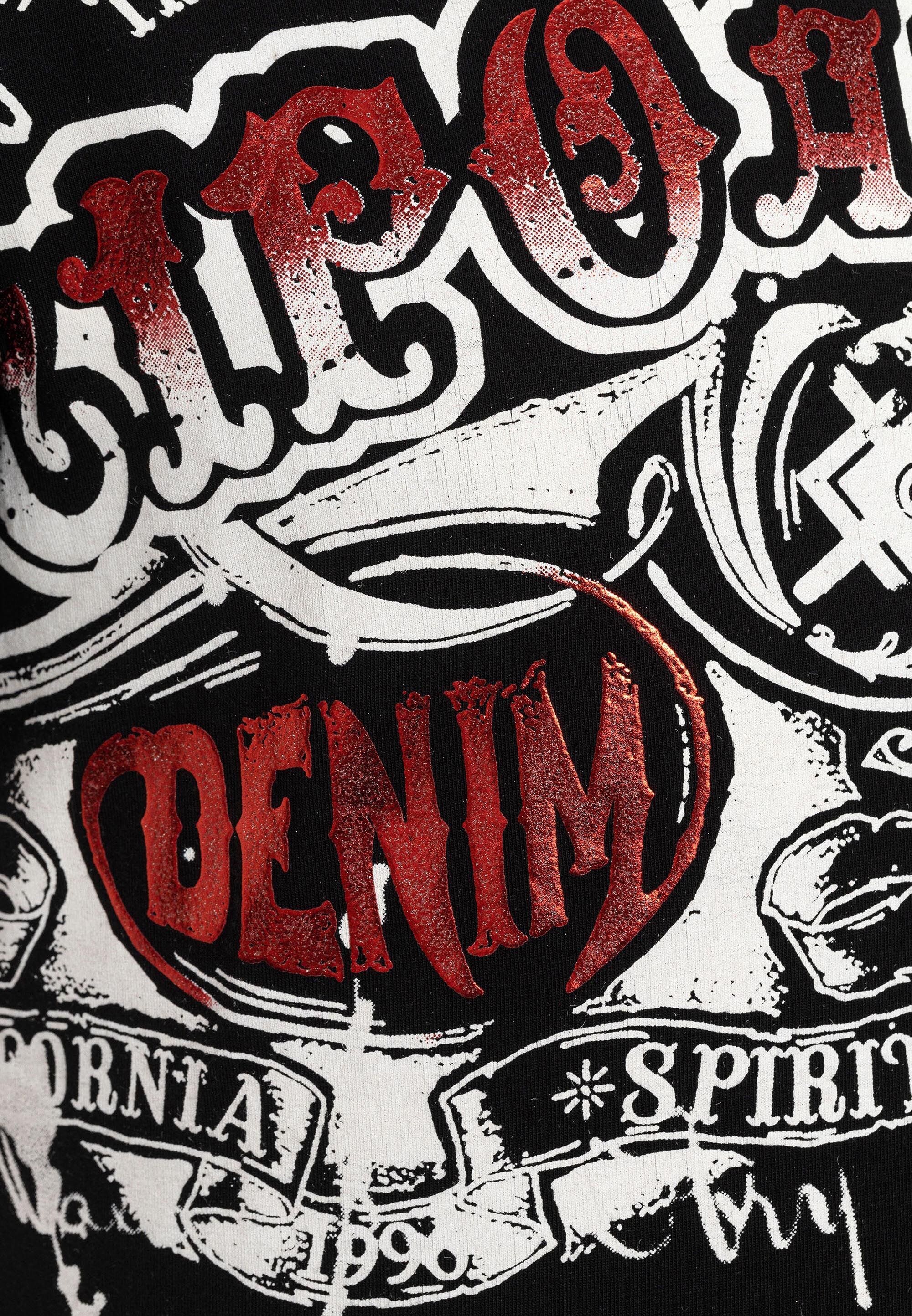 Cipo & Baxx T-Shirt »T-Shirt«, mit Rundhalsausschnitt