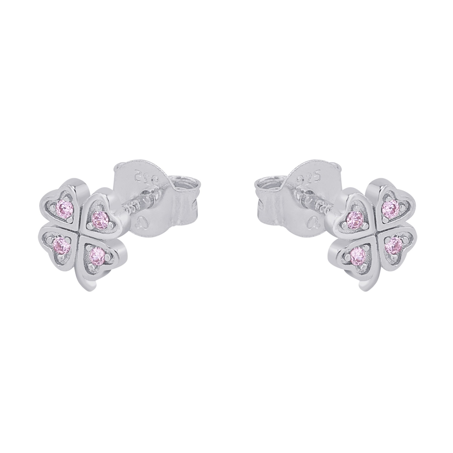 Prinzessin Lillifee Paar Ohrstecker »Kleeblatt, 2037942«, mit Zirkonia (synth.)