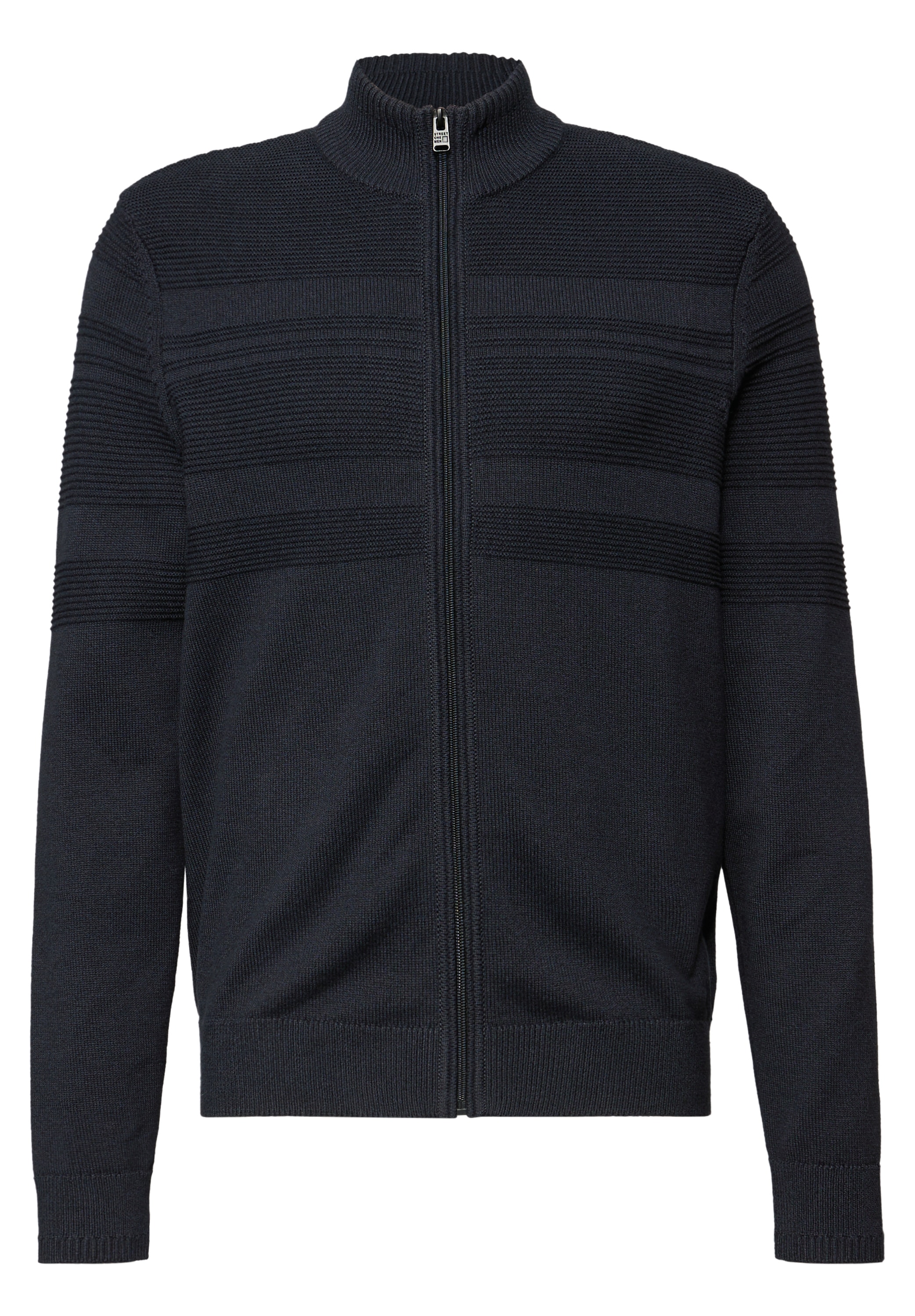 STREET ONE MEN Cardigan aus reiner Baumwolle