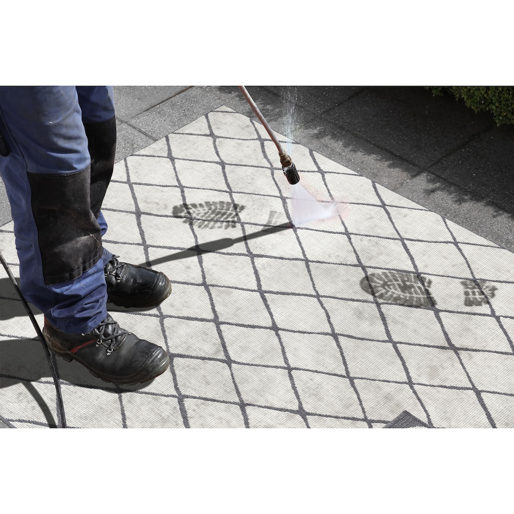 NORTHRUGS Teppich »Malaga Wendeteppich«, rechteckig, In-und Outdoor geeignet, Robust, Pflegeleicht, Flachgewebe
