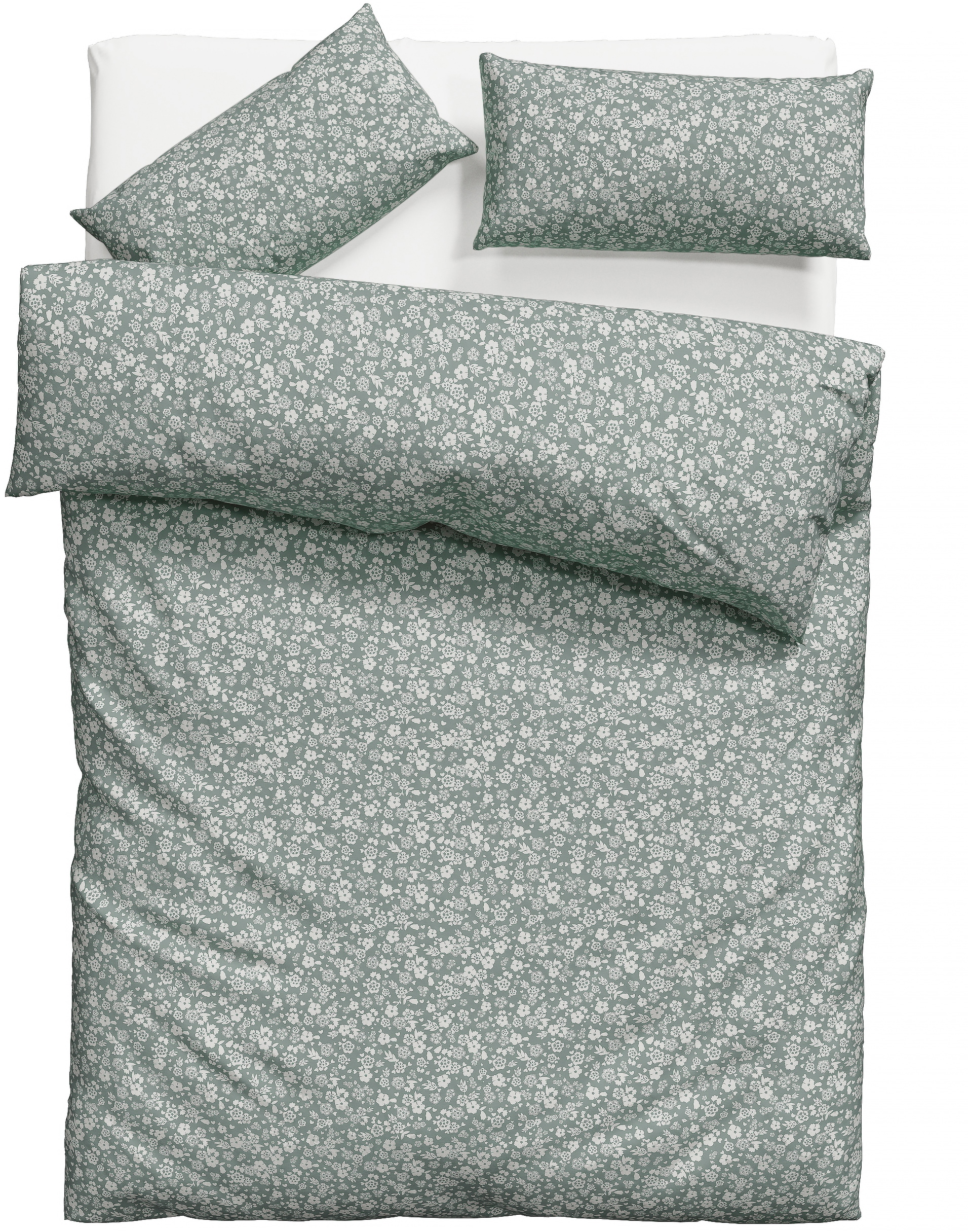 OTTO home Bettwäsche »Mariby« 2 Stk. mit feinem Blümchen Design, skandinavisch, romantische Bettwäsche