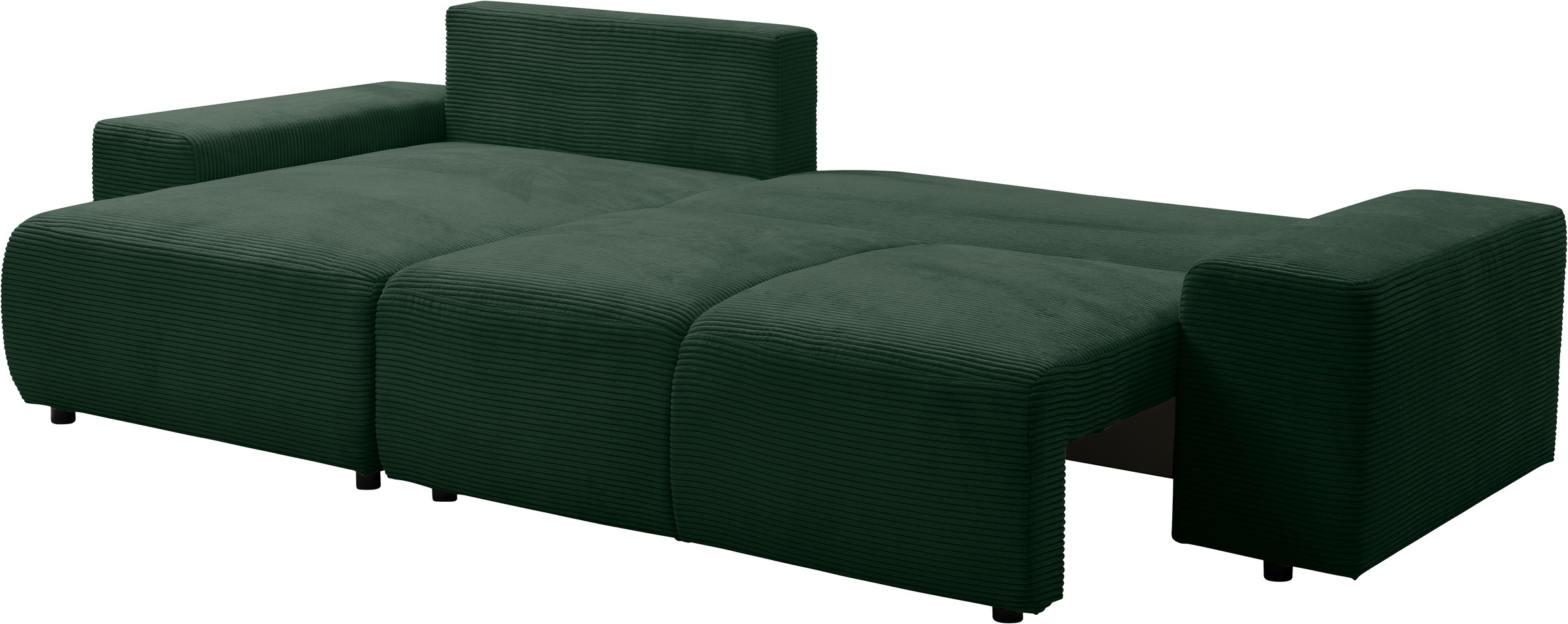 WERK2 Ecksofa »Riwa, modernes Sofa zum Kuscheln und Entspannen, Breite 300cm, L-Form«, Trendiges Ecksofa mit vielen Kissen, Schlaffunktion & Bettkasten