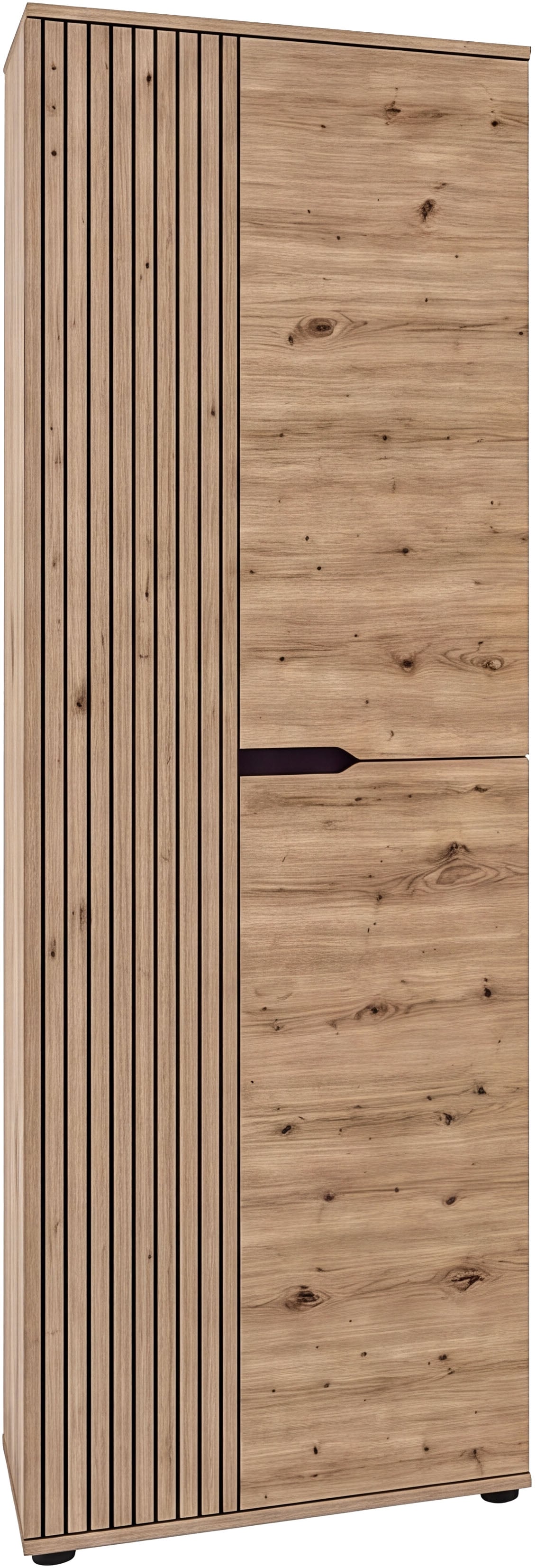 OTTO home Garderobenschrank "FJELL, Breite 65cm, 2 Türen, 4 Einlegeböden, 6 Fächer, 1 Kleiderstange" Kleiderschrank, Schrank, Dielenschrank, Flurschrank, Mehrzweckschrank