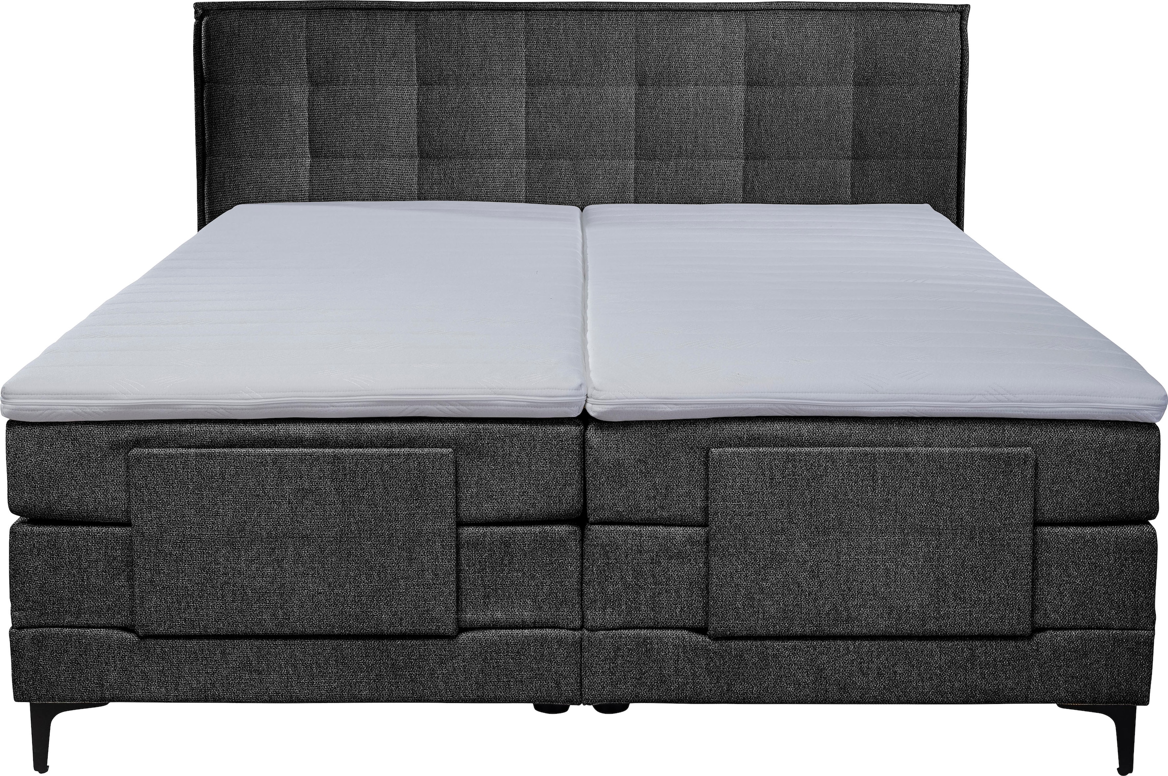 alina Boxspringbett »Edward«, 180x200cm, mit motorischer Verstellung, inklusive Matratze und Topper