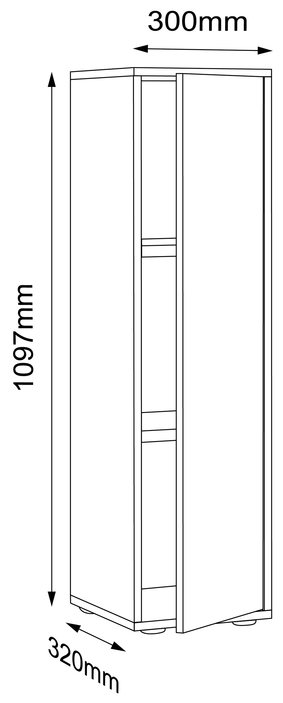 VCM Aktenschrank »Büroschrank Aktenschrank Sideboard Salia 3fach«