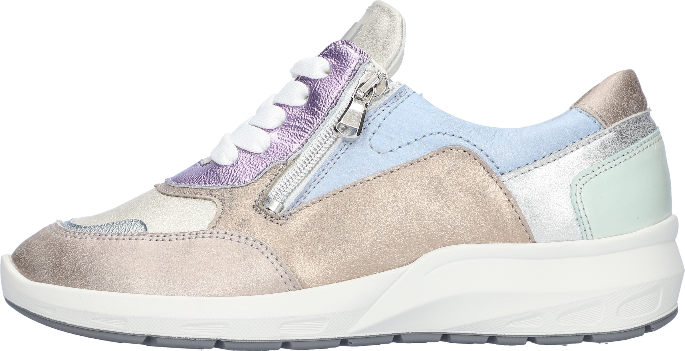 Waldläufer Keilsneaker »M-TONIA«, Schnürschuh, Komfortschuh, Bequemschuh mit Reißverschluss, M-Weite