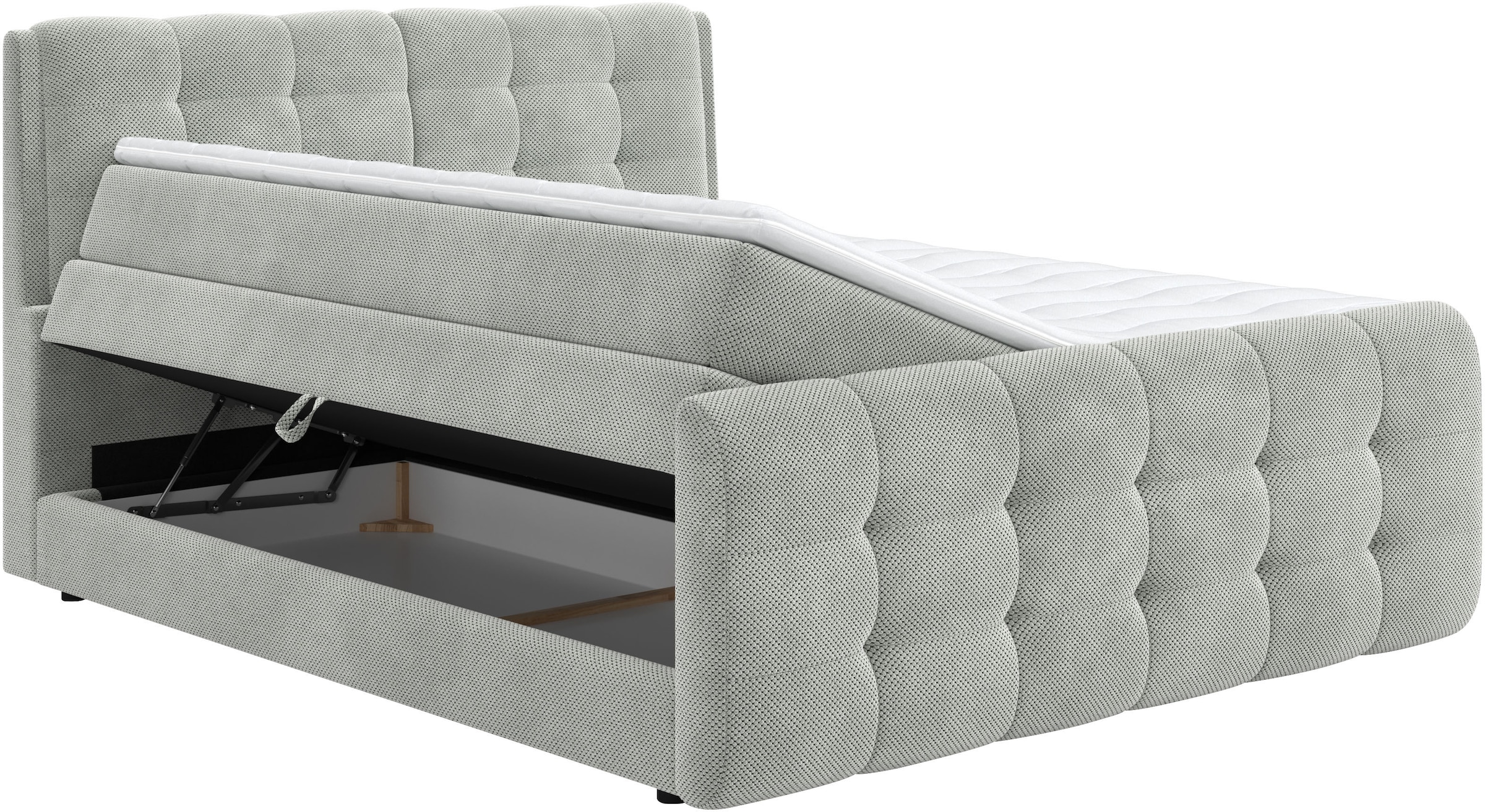 COTTA Boxspringbett »Fort mit Bettkasten, inkl. Topper«, erhältlich in verschiedenen Breiten (160cm, 180cm & 200cm)