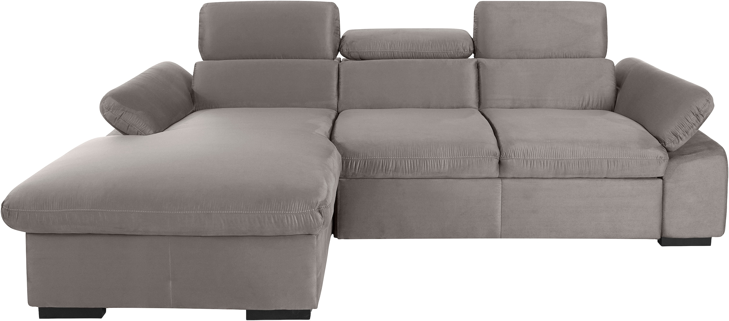 COTTA Ecksofa "Lola L-Form", (Set, mit Hocker), mit Hocker & Kopfteilfunkti günstig online kaufen