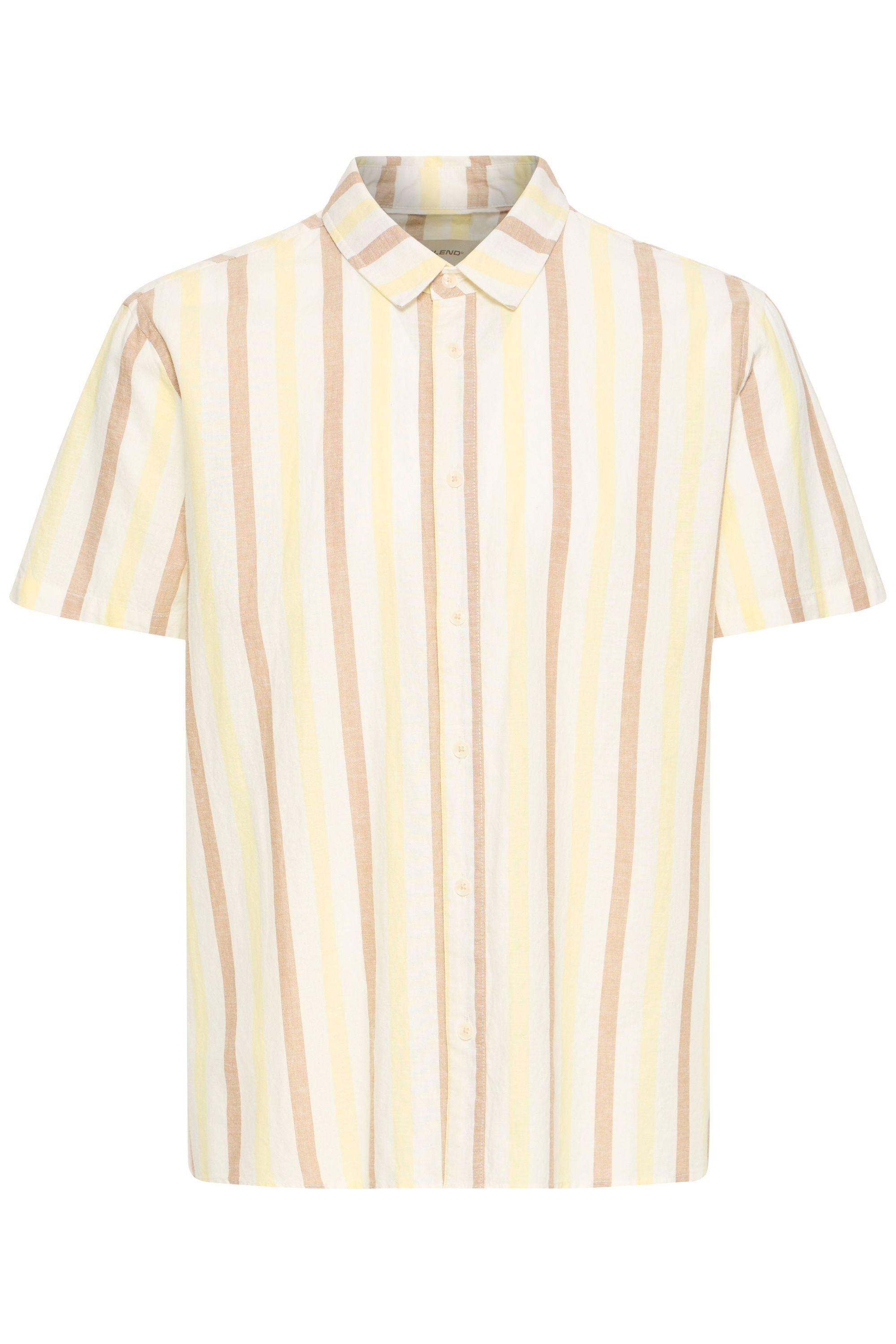 Blend Leinenhemd "BHAban" Farbenfrohes gestreiftes Hemd günstig online kaufen