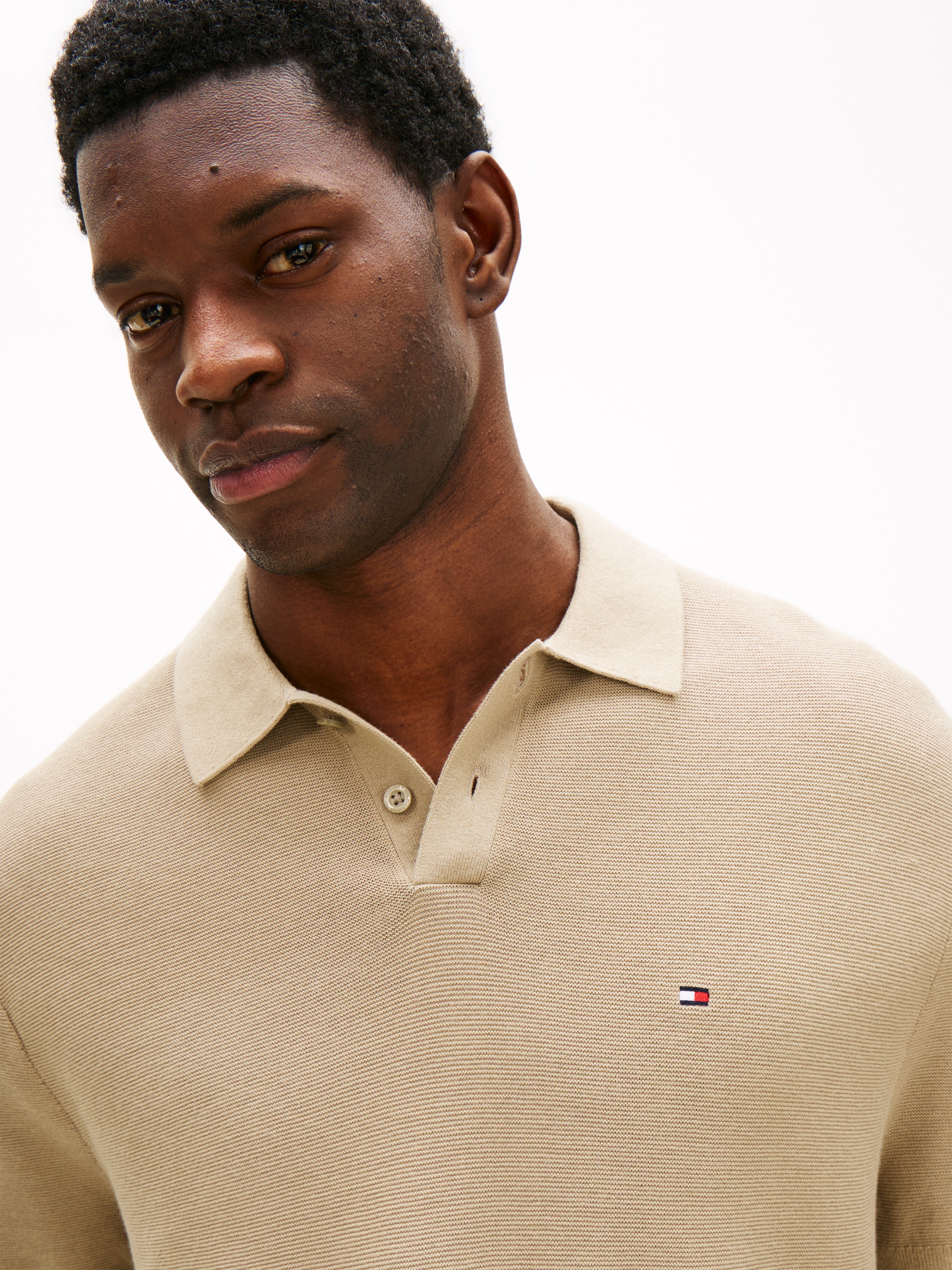 Tommy Hilfiger Polokragenpullover "COOL TOUCH STRUCTURE" Regular fit mit Po günstig online kaufen