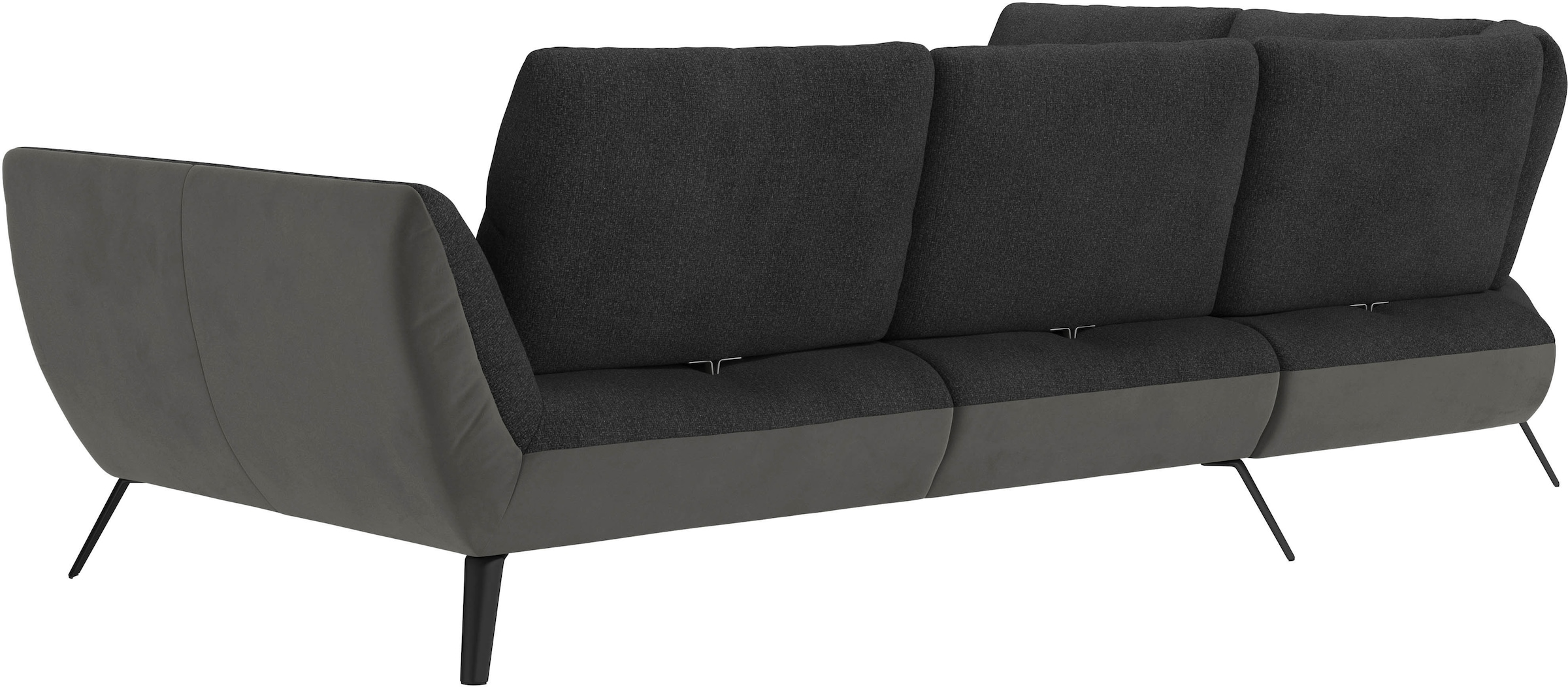 Places of Style Ecksofa »Mikado L-Form«, inkl. Sitztiefenverstellung und Armteilverstellung