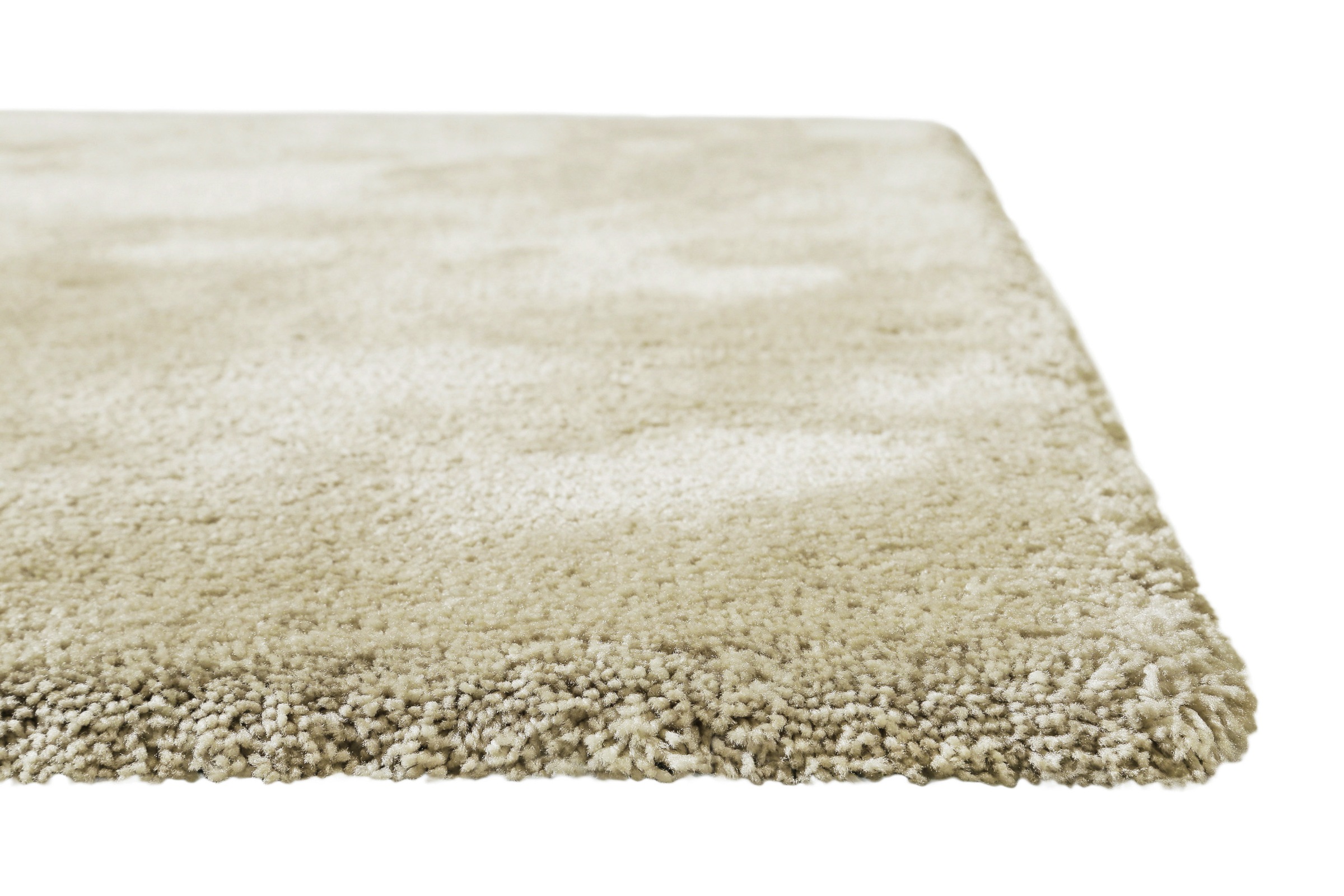 Teppich HOMIE LIVING "Pisa", beige (creme beige meliert), B:70cm H:25mm L:140cm, Polyester, Teppiche, Teppich, Hochflor, Microfaser, uni, weich, Shaggy, Wohnzimmer, Schlafzimmer 3
