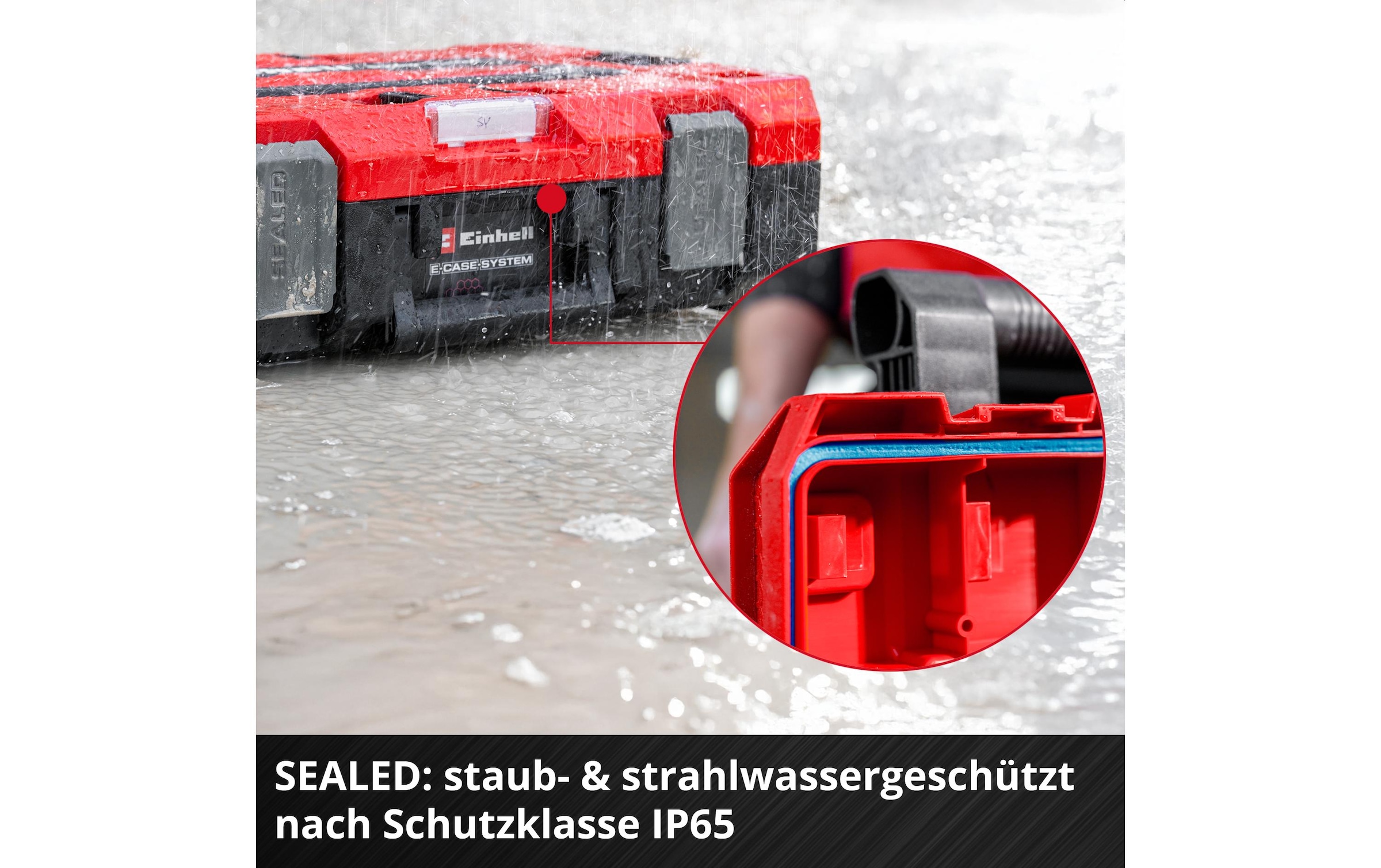 Einhell Werkzeugkoffer »E-Case L with wheels SEALED«