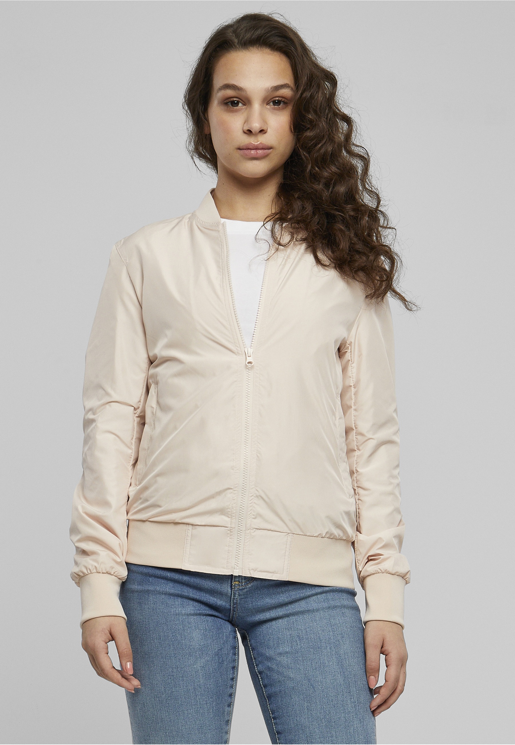 URBAN CLASSICS Allwetterjacke »Urban Classics Damen Ladies Light Bomber Jacket« 1 Stk. tlg. ohne Kapuze