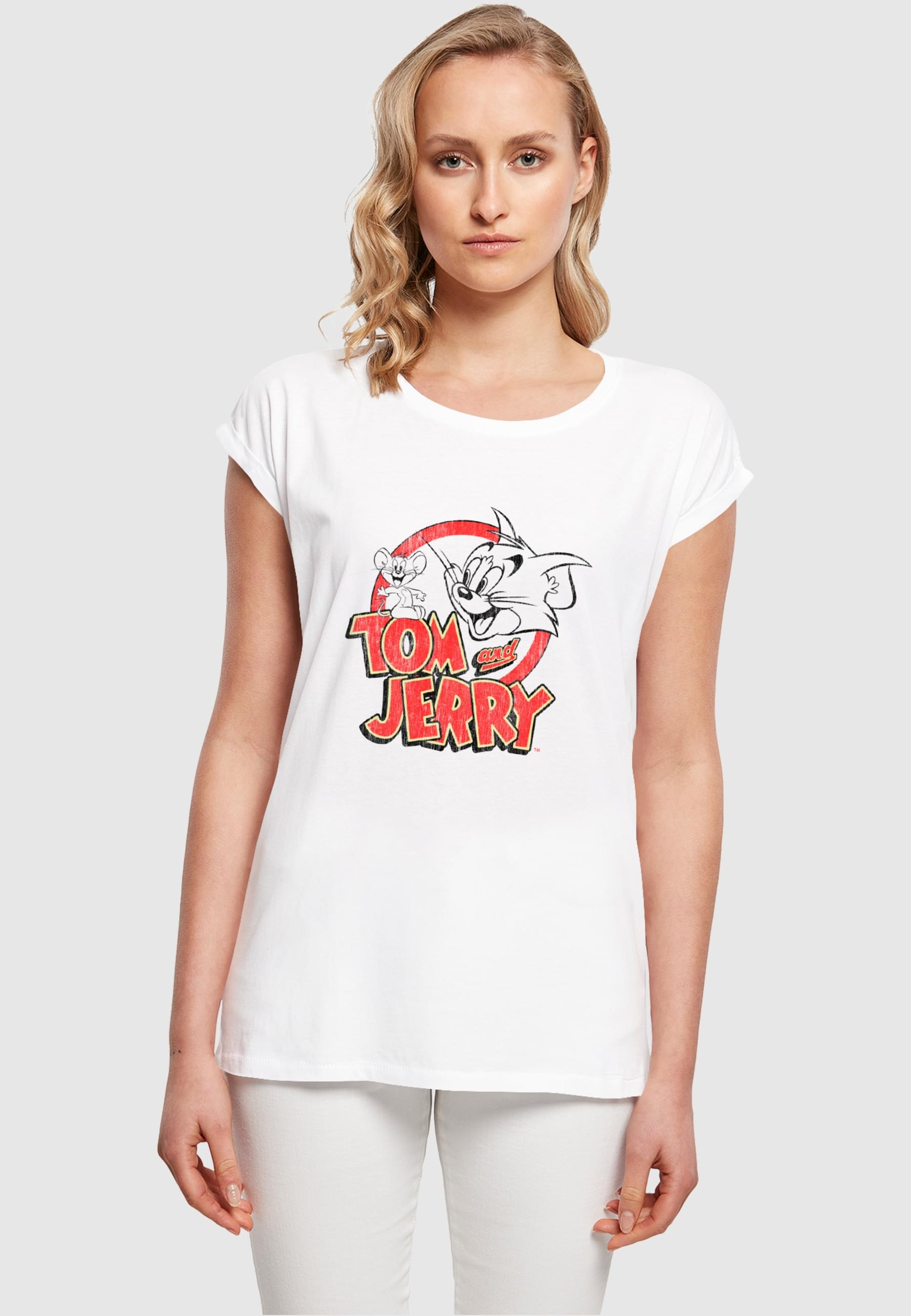 ABSOLUTE CULT T-Shirt »ABSOLUTE CULT Damen Ladies Tom and Jerry - Logo T-Shirt«, (1 tlg.)