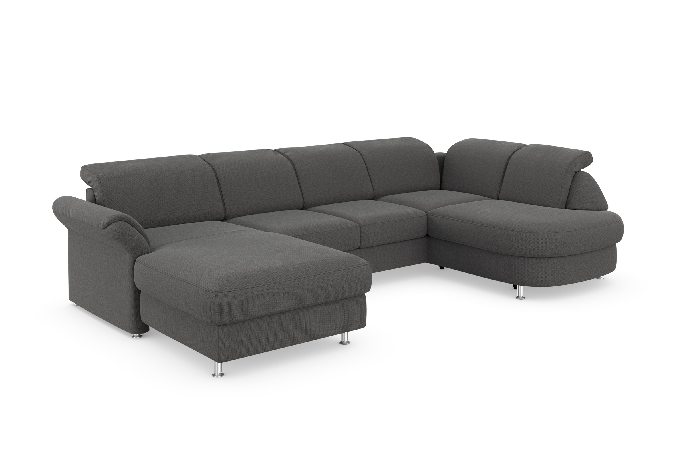 sit&more Wohnlandschaft »Apulia U-Form«, wahlweise Bettfunktion, Bettkasten und Kopf- und Armteilverstellung