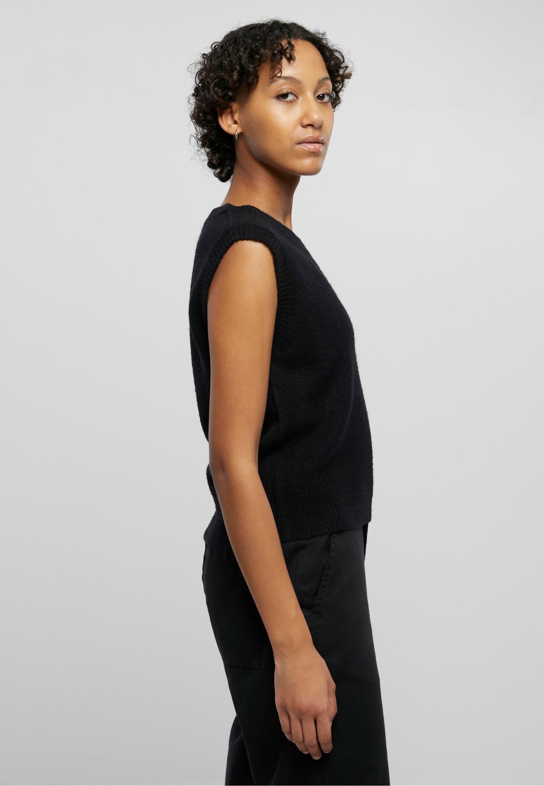 URBAN CLASSICS Rundhalspullover »Urban Classics Damen Ladies Knit Slipover«, (1 tlg.)