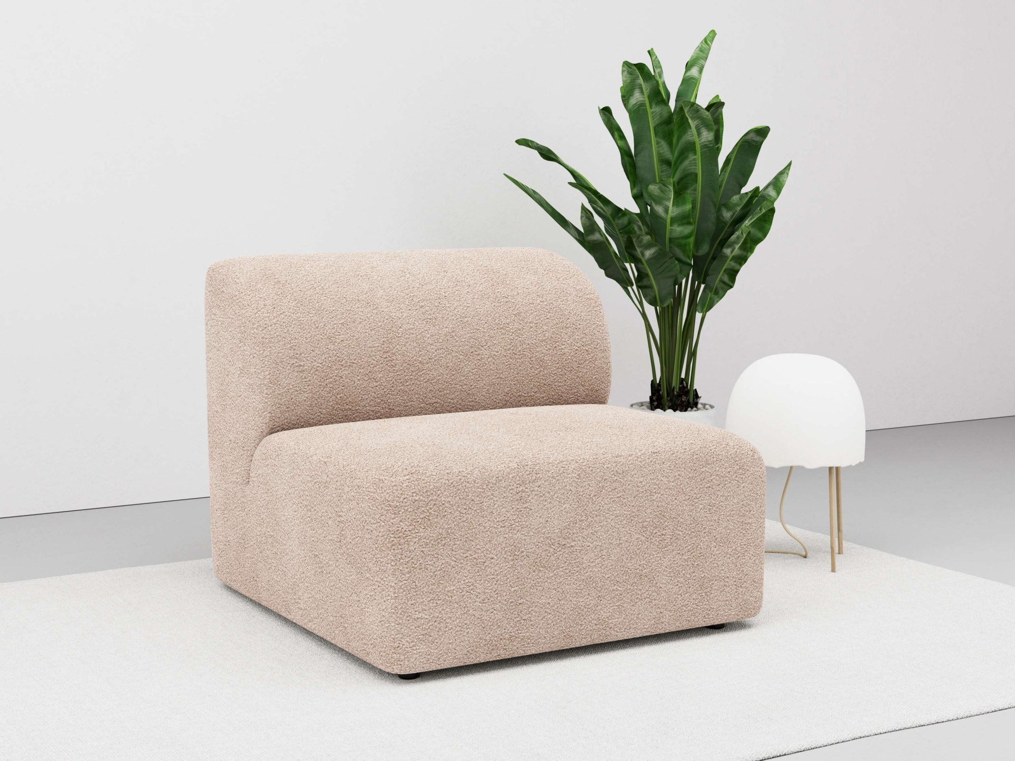 LeGer Home by Lena Gercke Sofa-Mittelelement "Floria", modulares Sofa, in trendigen Farben, mit Komfortschaum-Polsterung