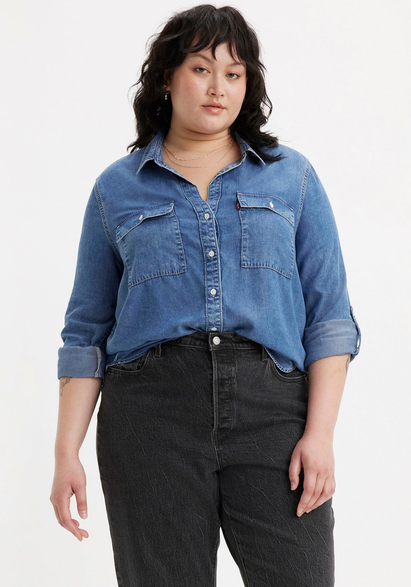 Levis Plus Jeansbluse "DOREEN UTILITY", mit Taschen günstig online kaufen