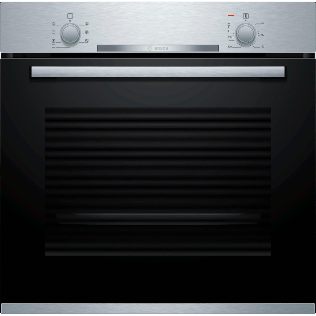 BOSCH Einbaubackofen »HBA530BR1«, 2, HBA530BR1, mit Teleskopauszug nachrüstbar, ecoClean Direct