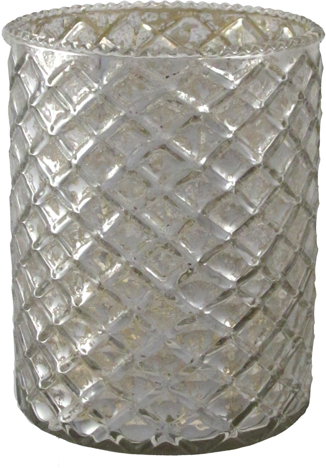 Thumbnail - Creativ deco Windlicht mit unterschiedlich strukturierten Oberflächen, 4er Set, H: ca. 10 cm