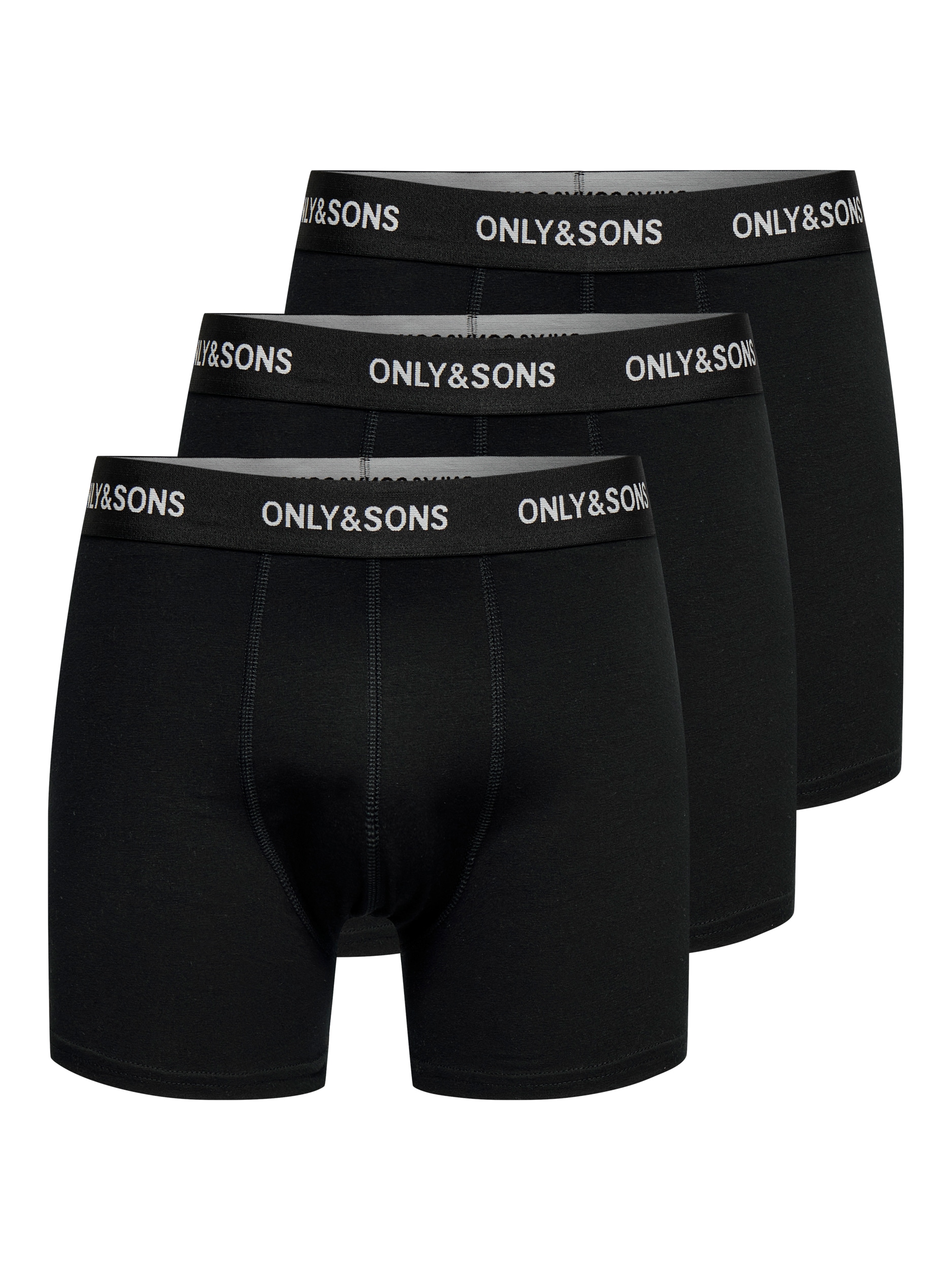 ONLY & SONS Trunk "ONSBASIC SOLID BOXER 3PACK NOOS" Packung, 3 Stk. Baumwol günstig online kaufen