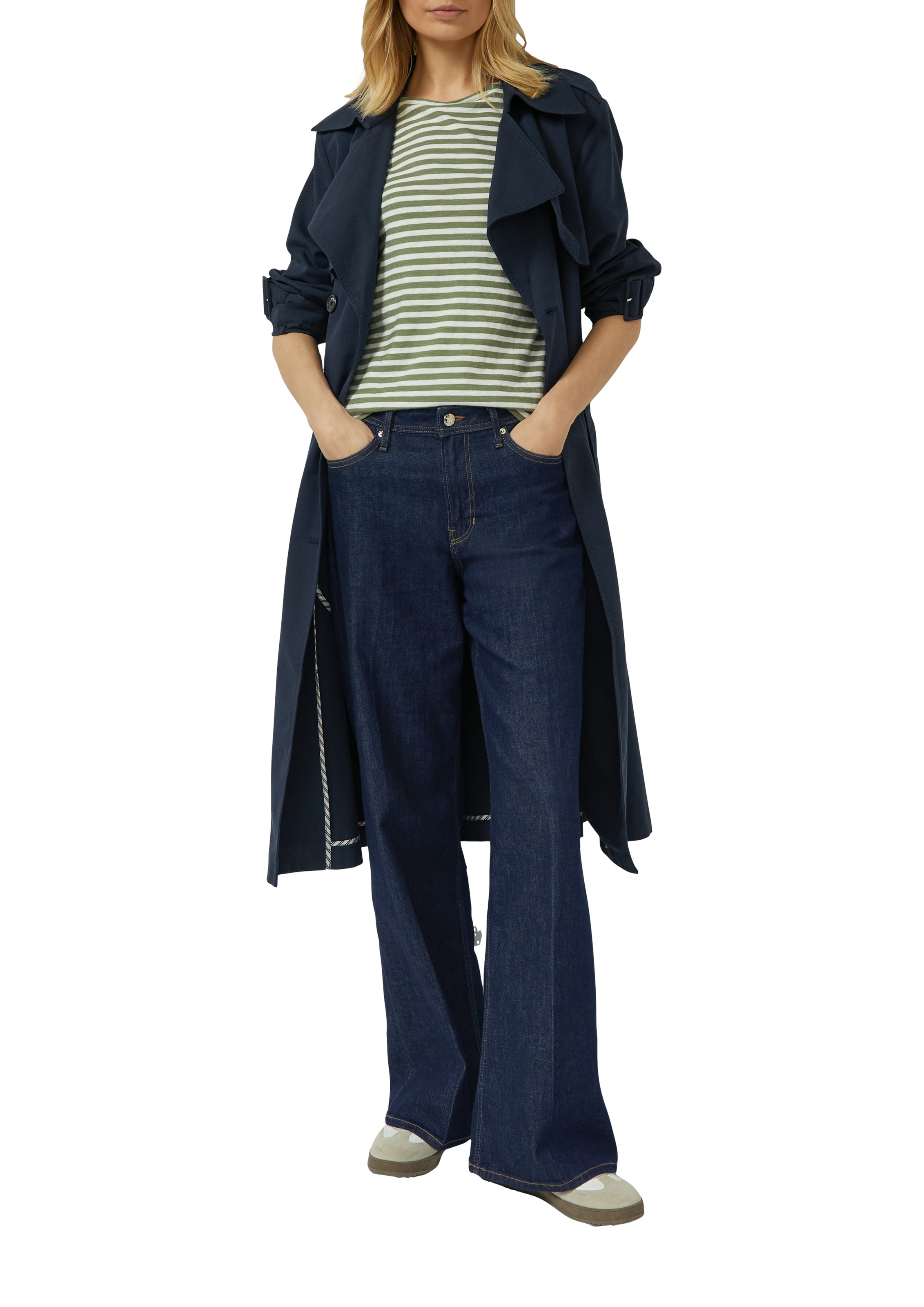 s.Oliver T-Shirt mit Flammgarnstruktur günstig online kaufen