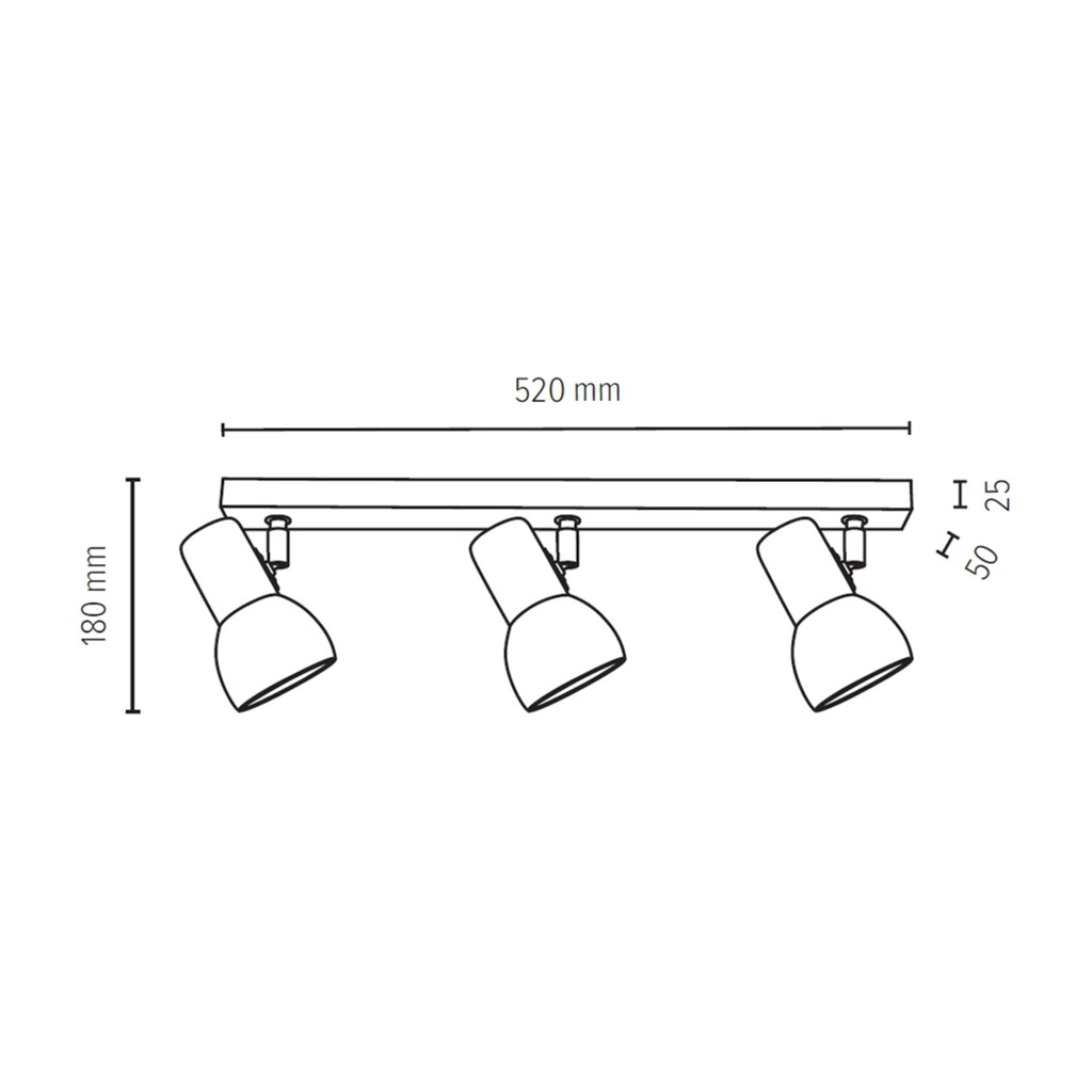 SPOT Light Deckenleuchte »SVENDA«, 3 flammig-flammig