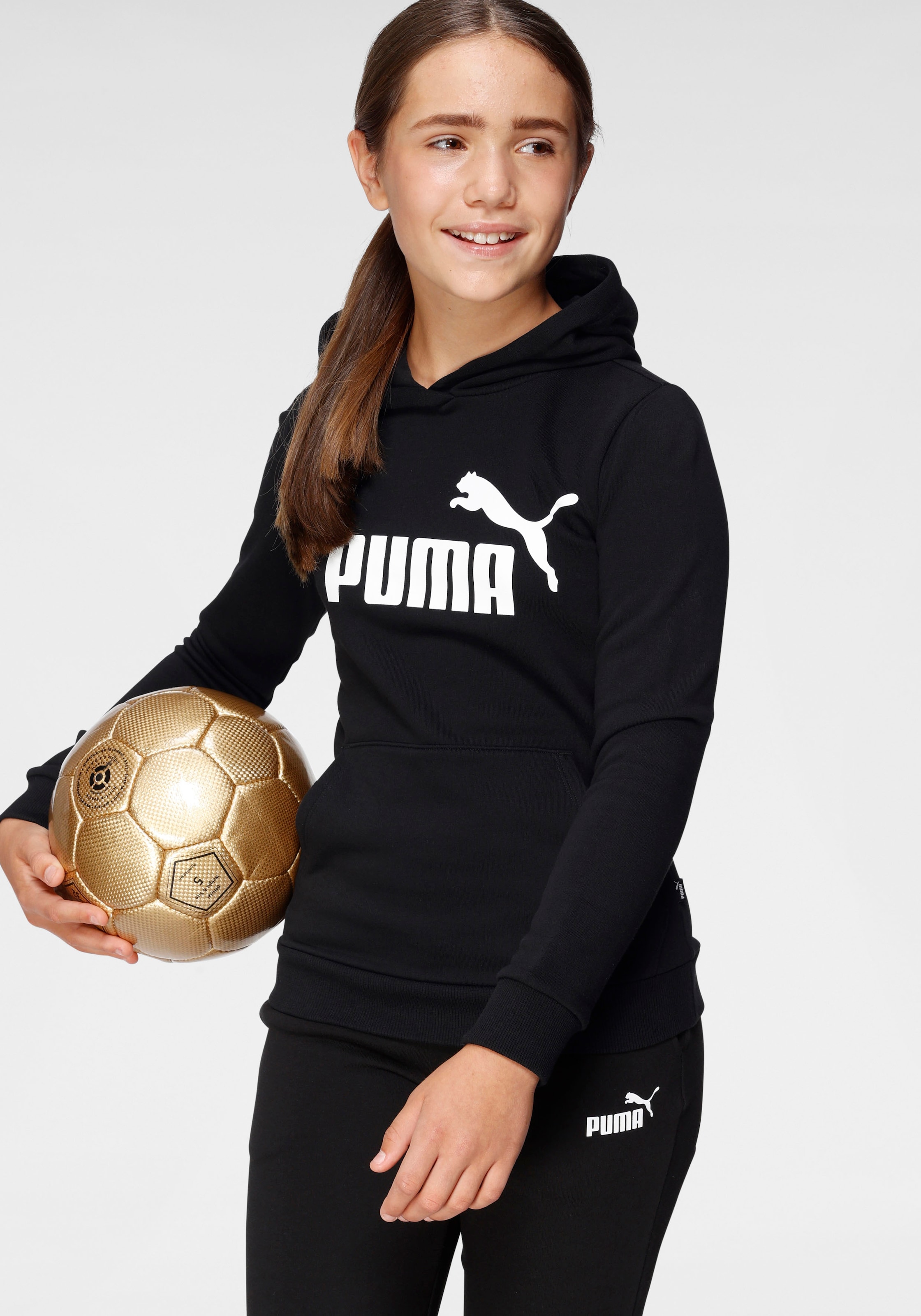 PUMA »ESS G« TR | BAUR für Logo Kapuzensweatshirt Hoodie kaufen