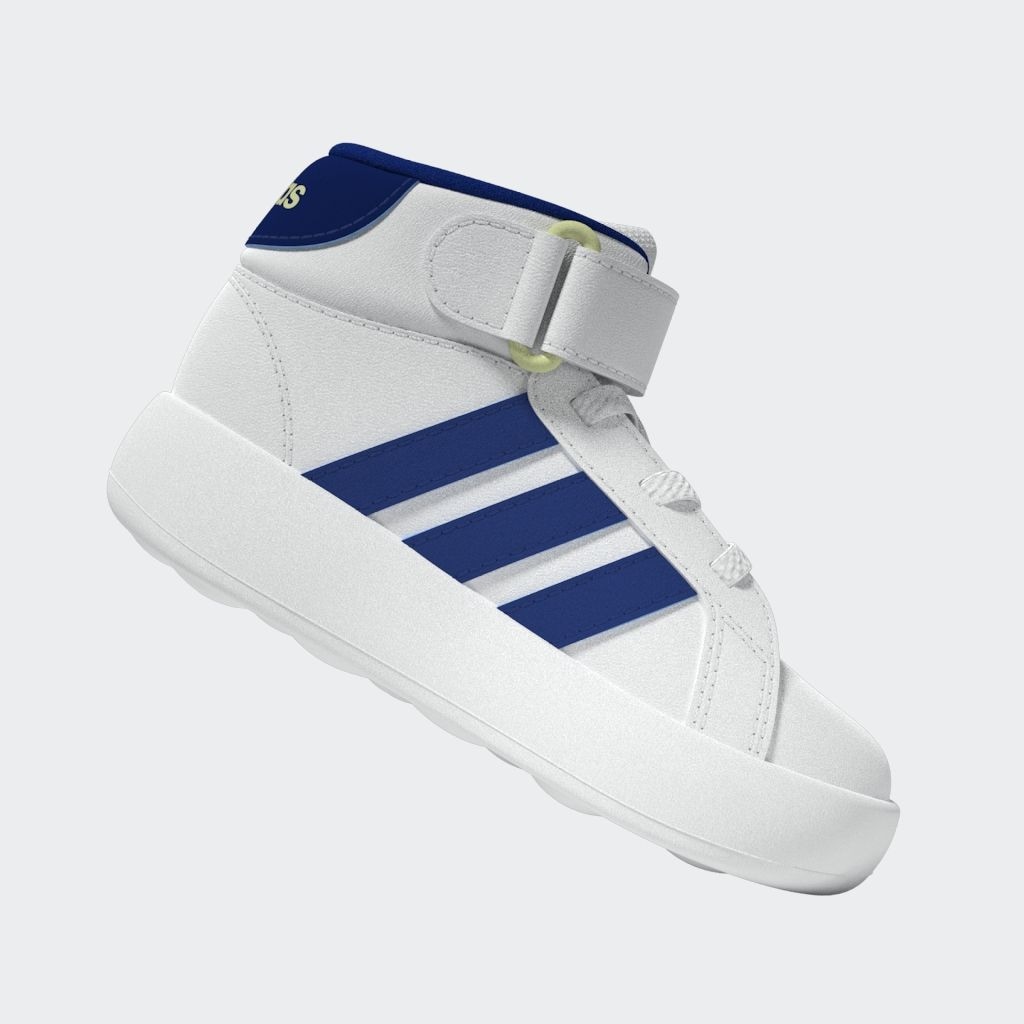 adidas Sportswear Sneaker »GRAND COURT MID KIDS«, Design auf den Spuren des adidas Superstar, für Kinder