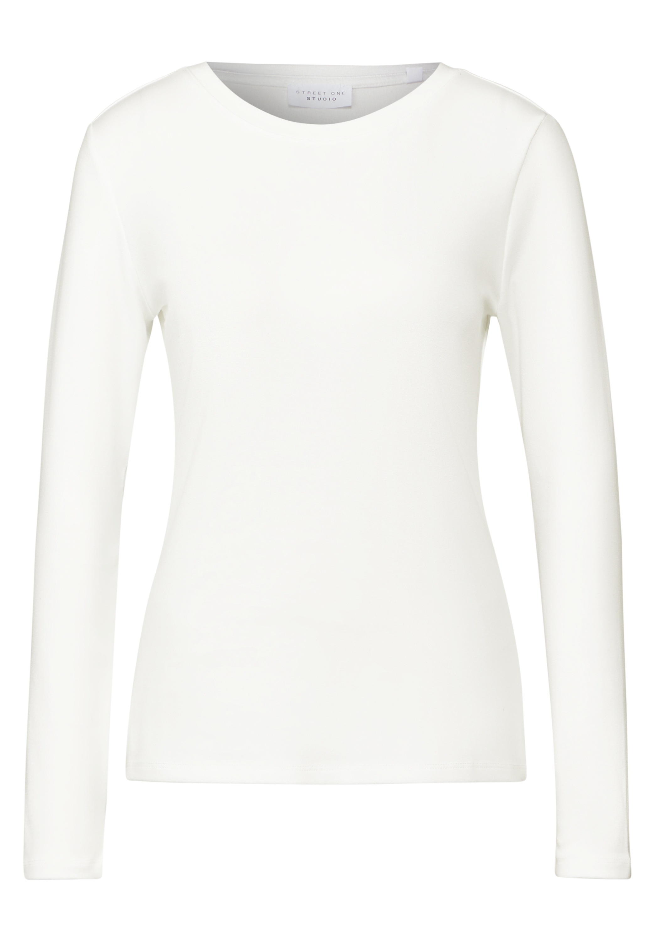 STREET ONE STUDIO Langarmshirt, aus softem Materialmix
