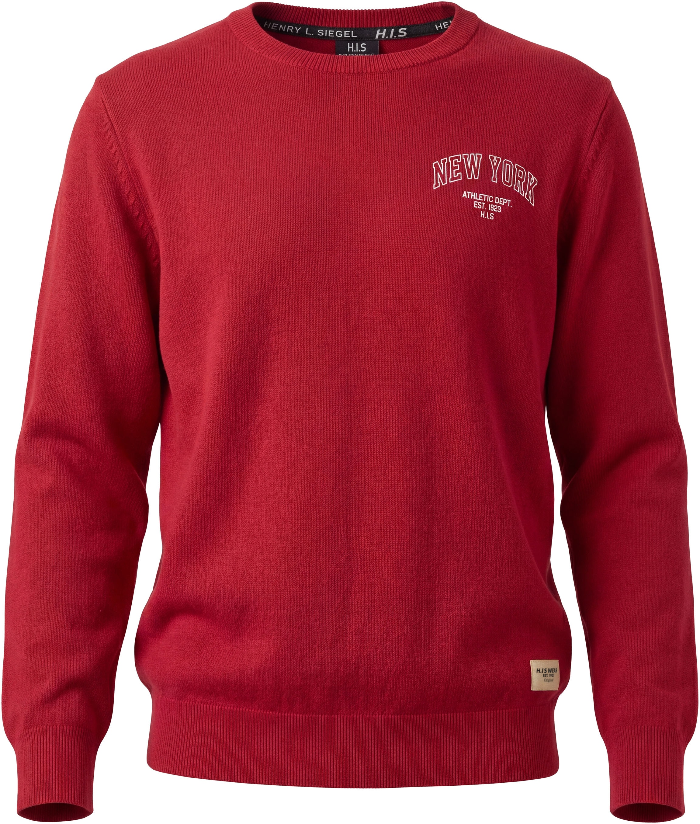 H.I.S Sweatshirt »2er Packung H.I.S Sweatshirts mit Logoprint«, 2er Packung, 2 Sweats mit Logo-Prints, mit Rundhalsausschnitt, Langarm, für Jungen
