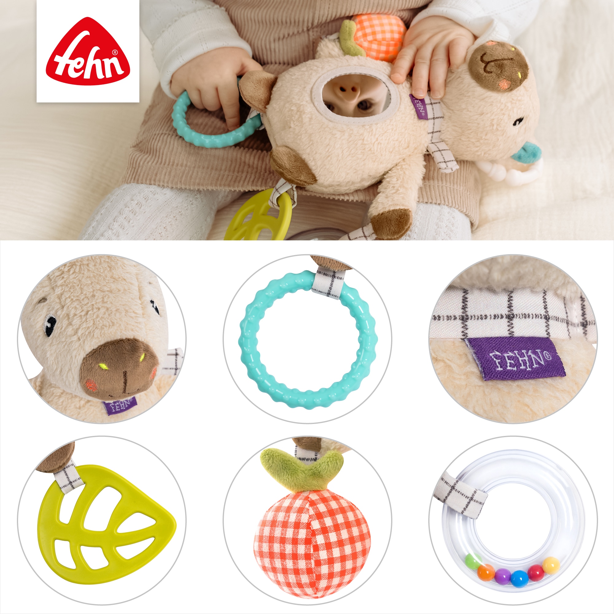 Fehn Greifspielzeug »Capybara Clara, Activity-Capybara«